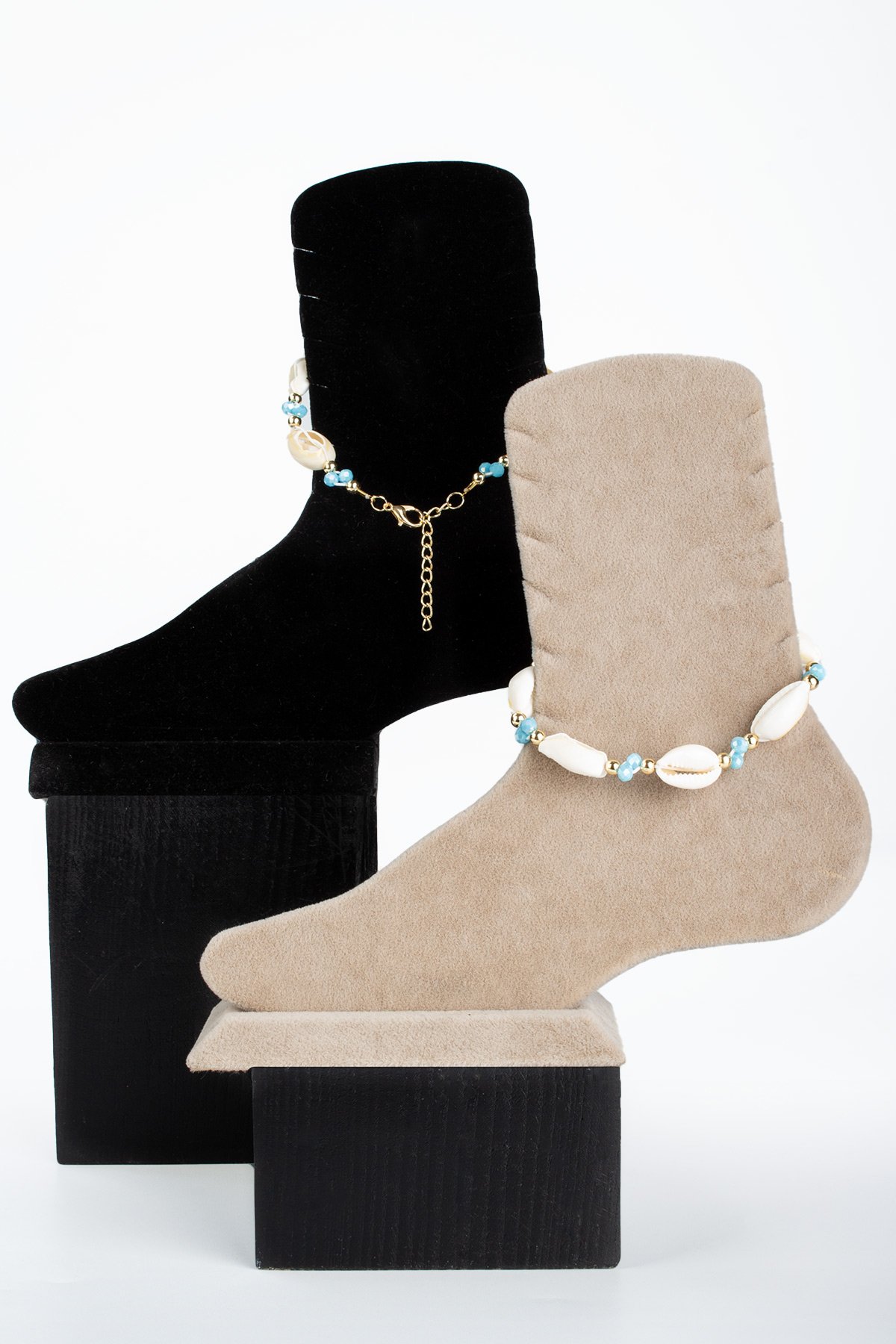 Deniz Kabuklu Zincir Kapamalı Halhal