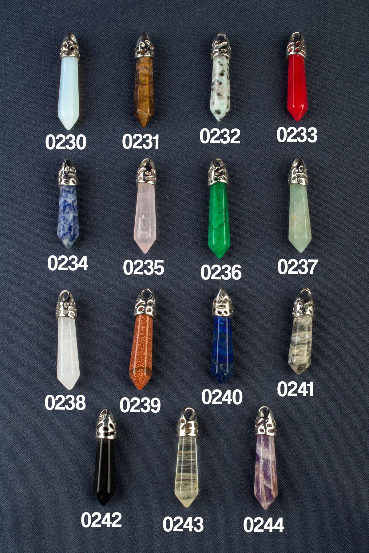 Doğal Taş Çivi Kesim 30x5mm Kolye Ucu Modelleri