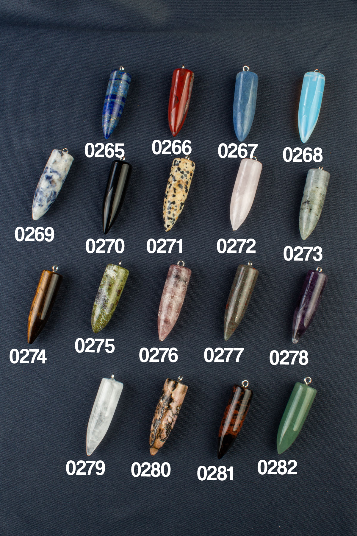 Doğal Taş Kurşun Kesim 40x10mm Kolye Ucu Modelleri