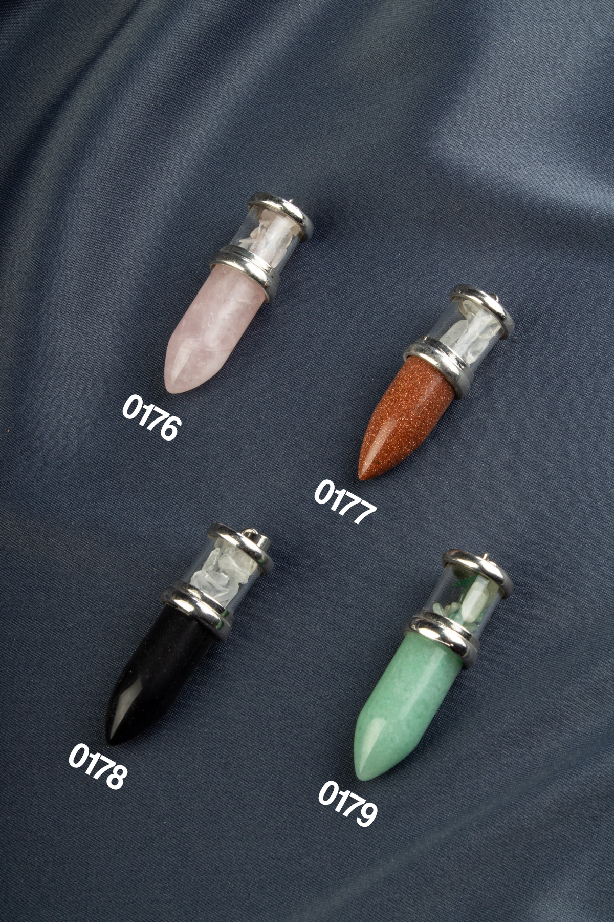 Doğal Taş Kurşun Kesim 40x10mm Kolye Ucu Modelleri