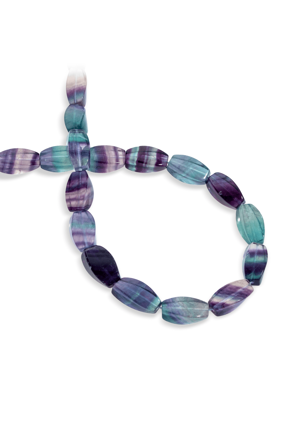 Florit Doğal Taş Burgu Arpa Kesim 16x8mm Dizi