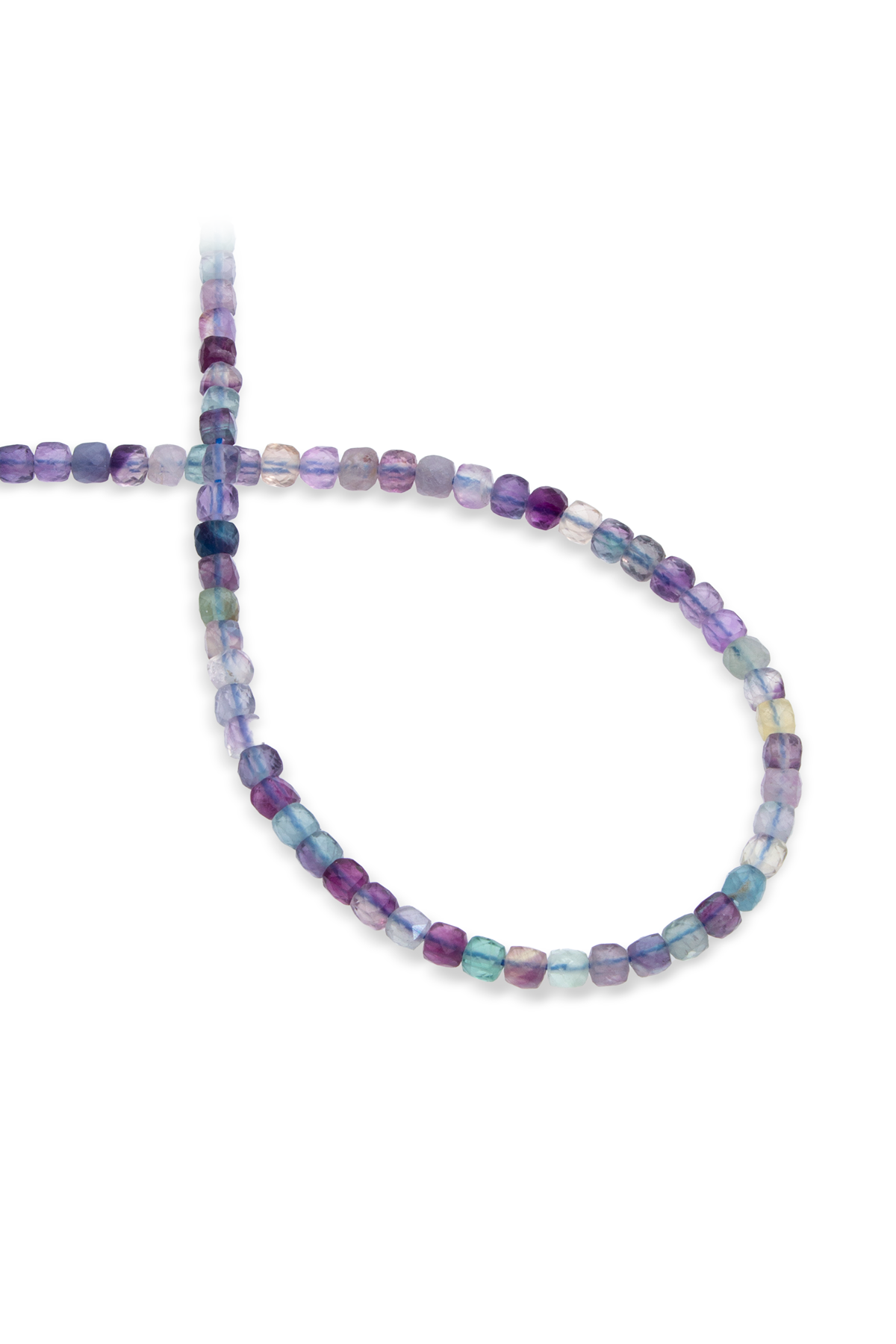 Florit Doğal Taş Faset Küp Kesim 4mm Dizi