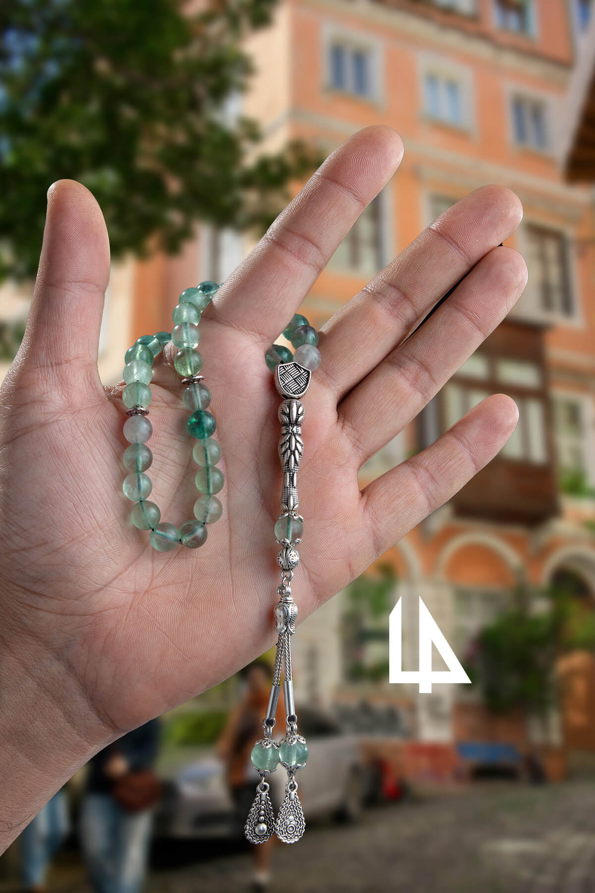 Florit Doğal Taş Küre Kesim 33 lü 8mm Tesbih