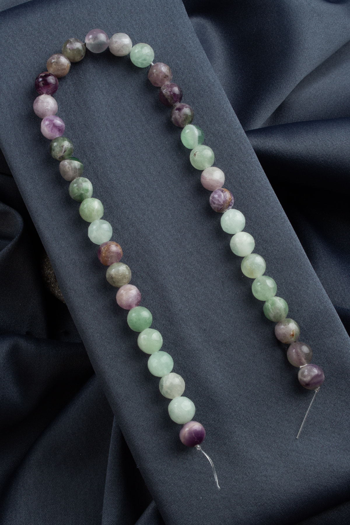 Florit Doğal Taş Parlak Küre Kesim 10mm Dizi [AB]