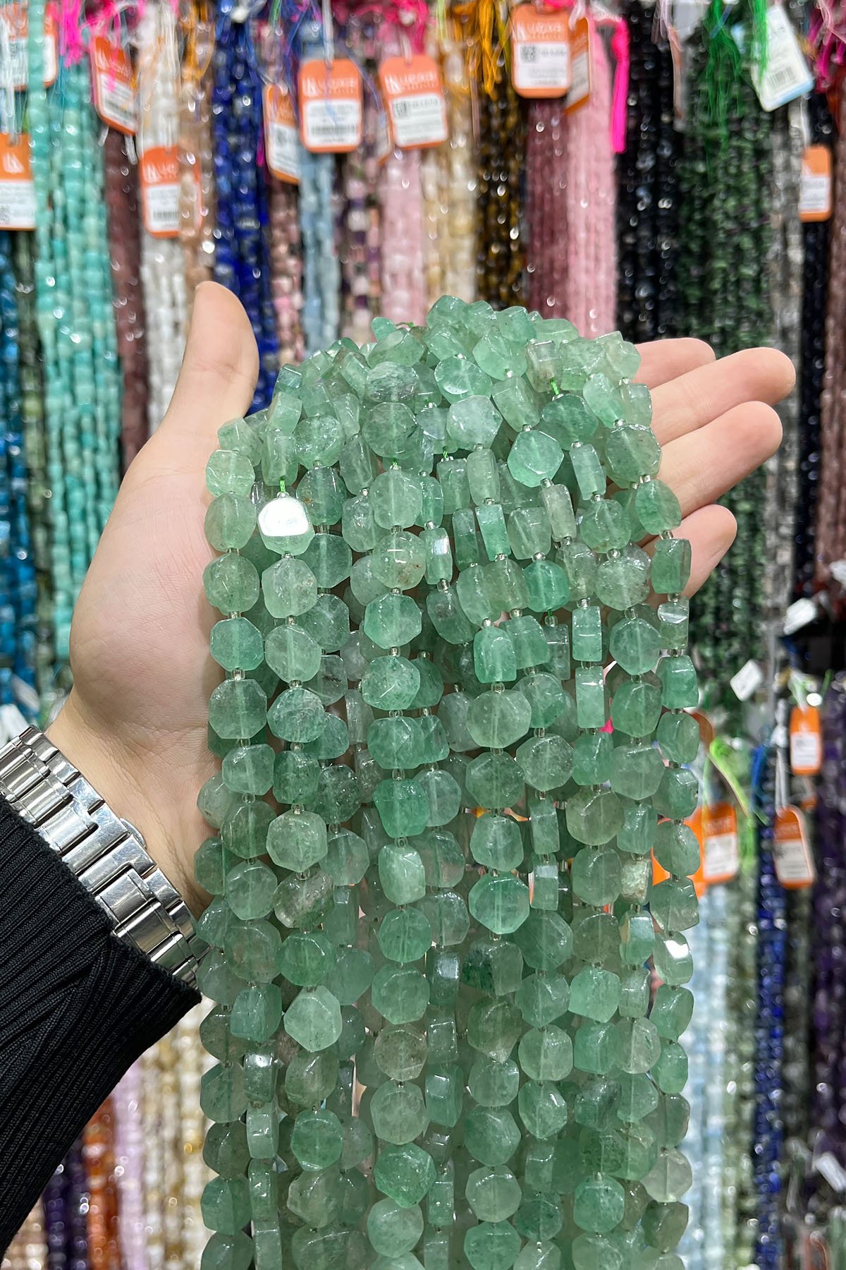 Florit Doğal Taş Sekizgen Kesim 12mm Dizi