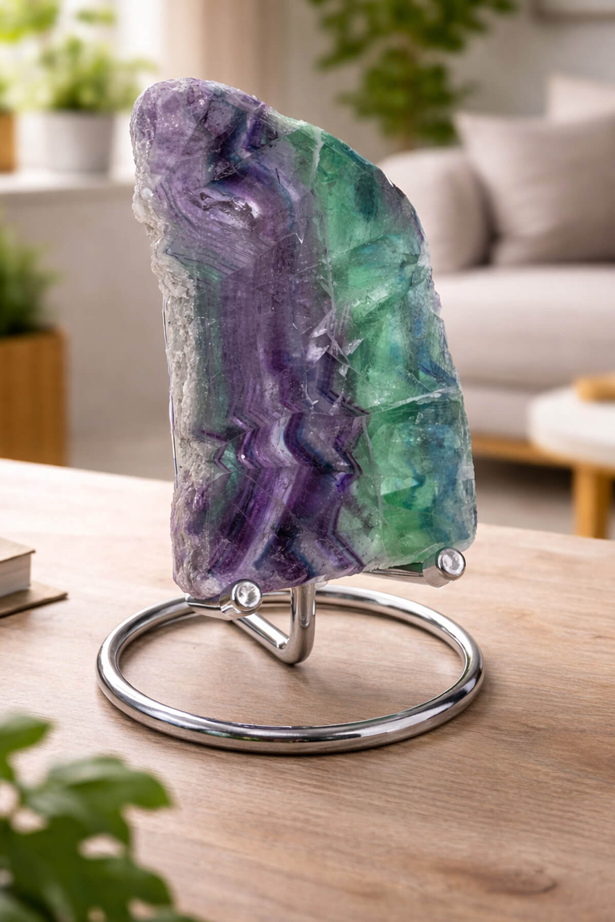 Florit Taşı Ham Kütle 11x6cm Dekoratif Obje - 261 Gram