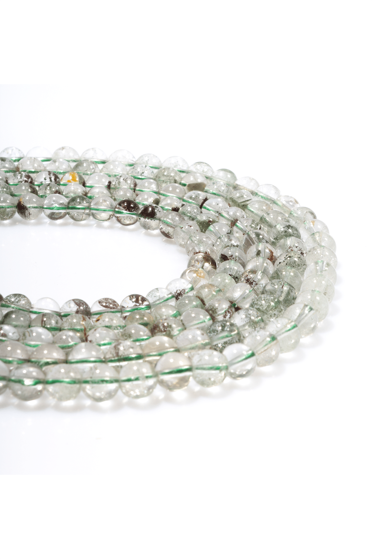 Gold Beril Doğal Taş Küre Kesim 8mm Dizi