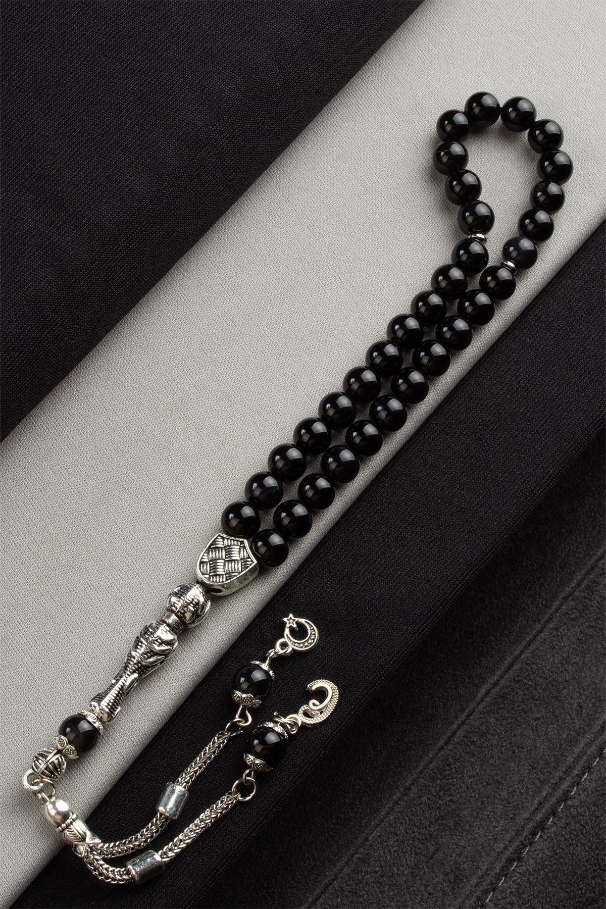 Göz Akik Doğal Taş Küre Kesim 33 lü 8mm Tesbih