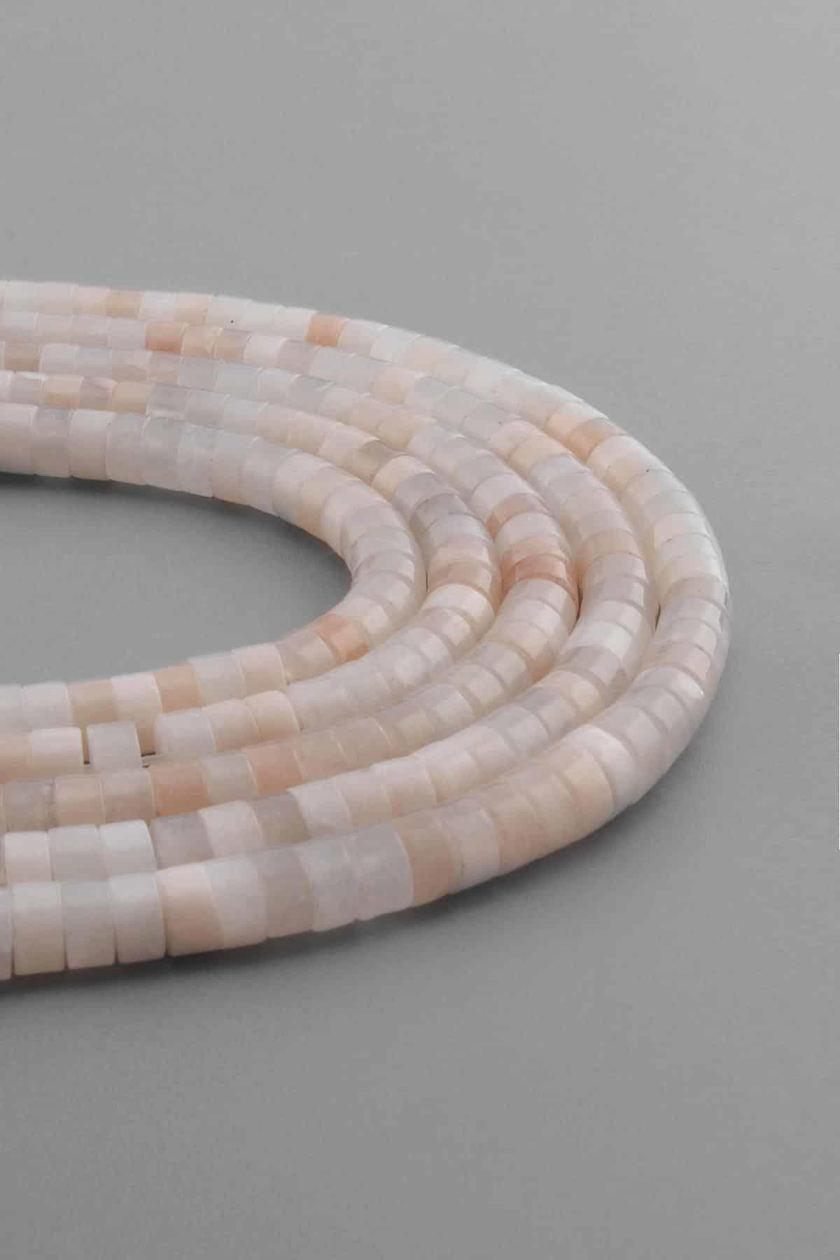 Güneş Taşı Doğal Taş Parlak Dore Kesim 6x3mm Dizi