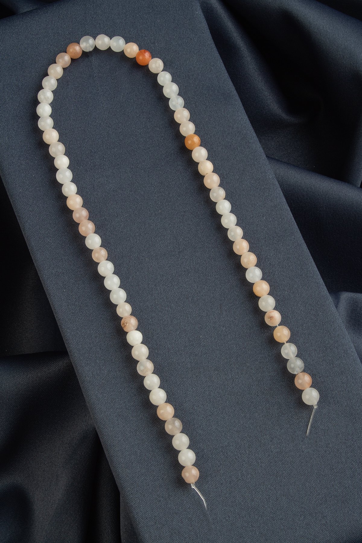 Güneş Taşı Doğal Taş Parlak Küre Kesim 6mm Dizi [AB+]