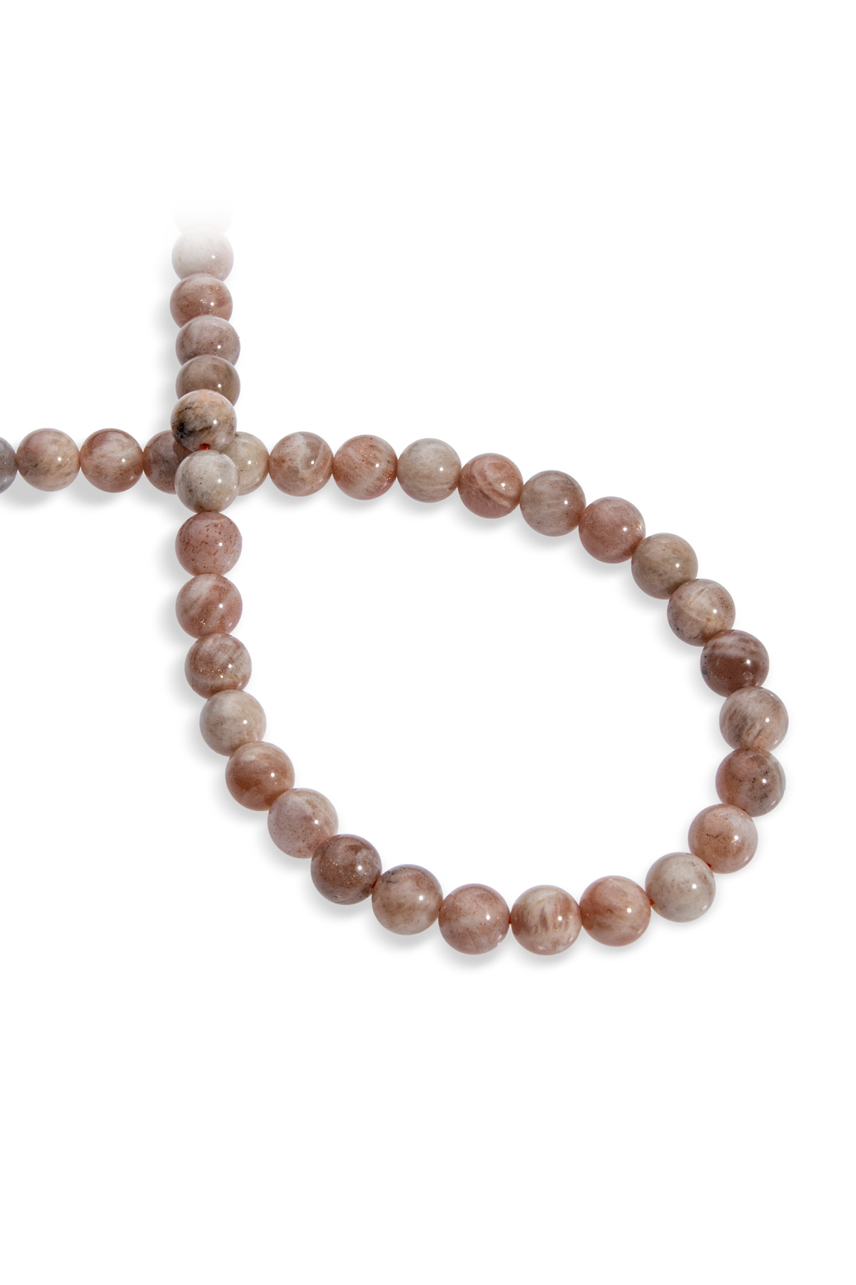 Güneş Taşı Doğal Taş Parlak Küre Kesim 8mm Dizi AB