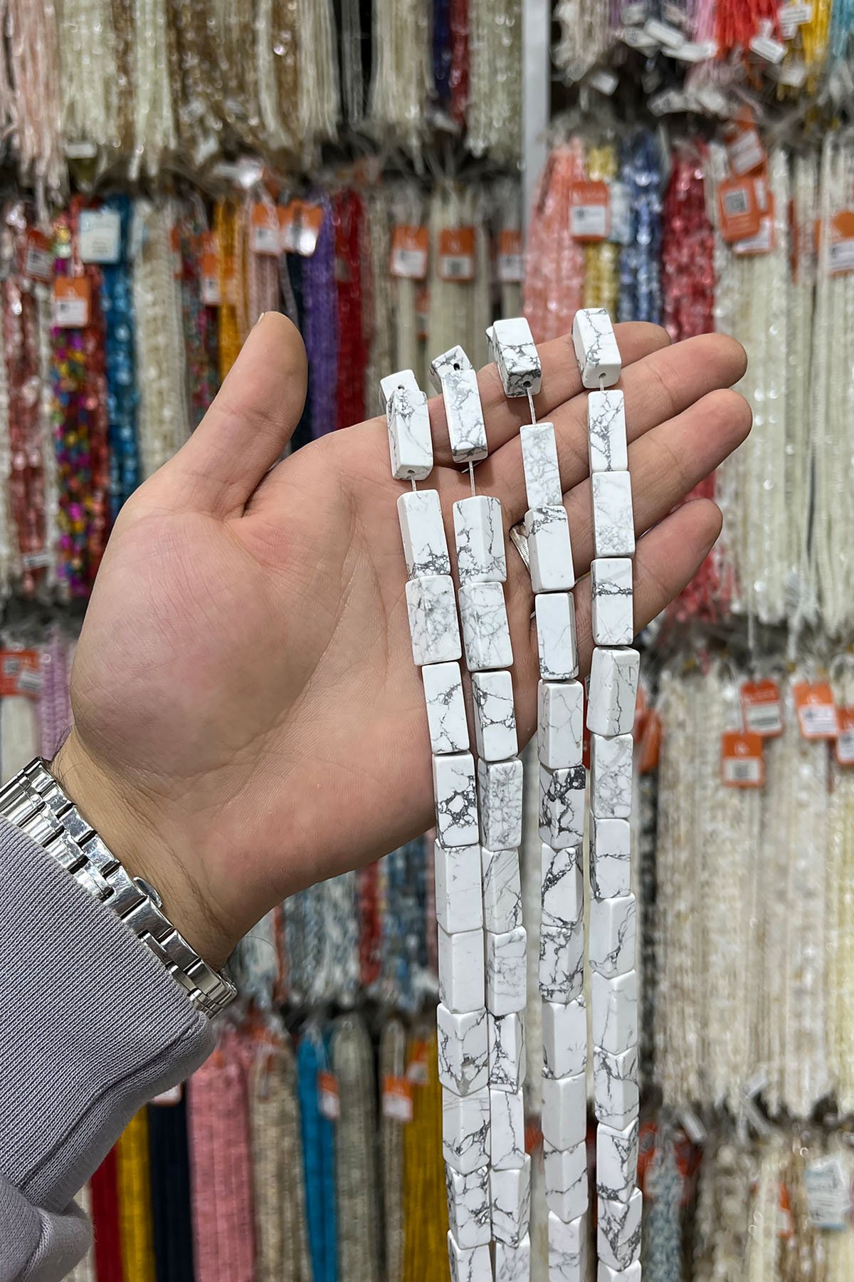 Havlit Doğal Taş Dikdörtgen Kesim 8x20mm Dizi