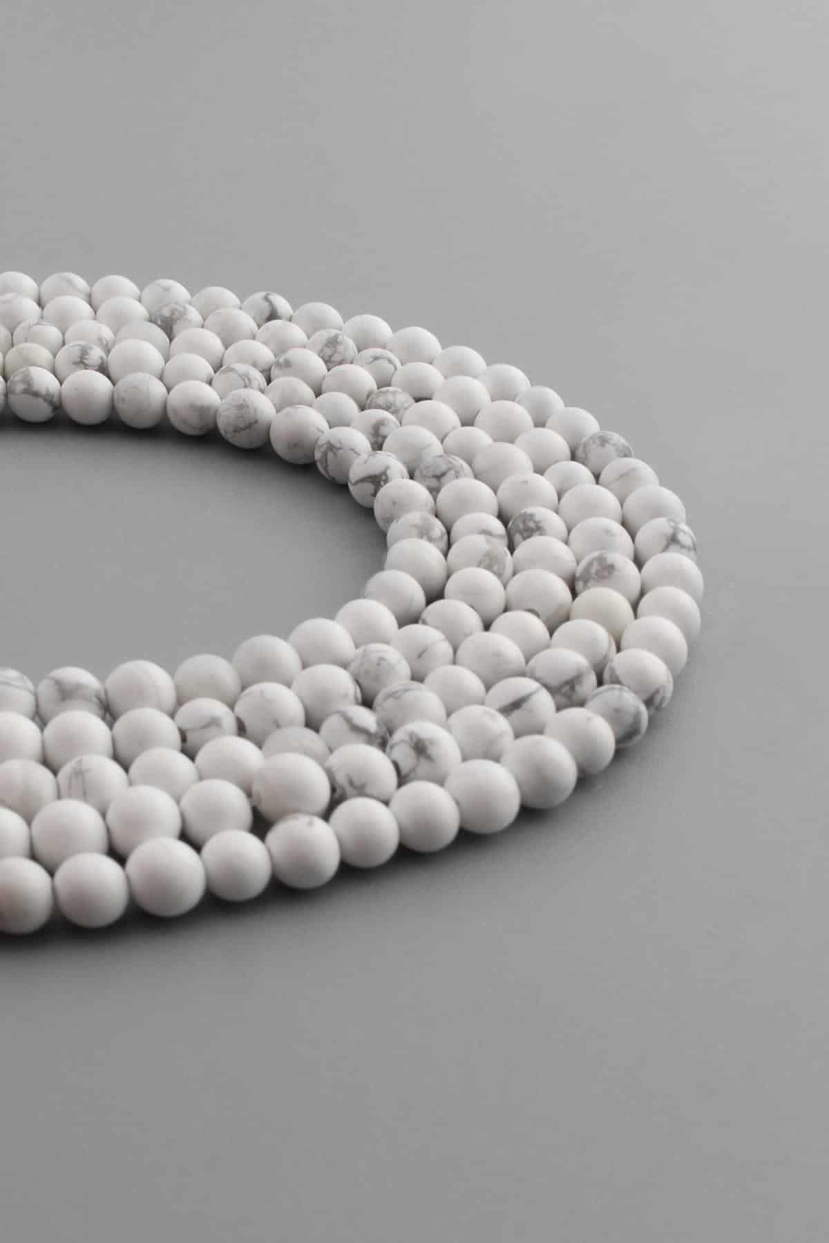 Havlit Doğal Taş Mat Küre Kesim 4mm Dizi [AB]