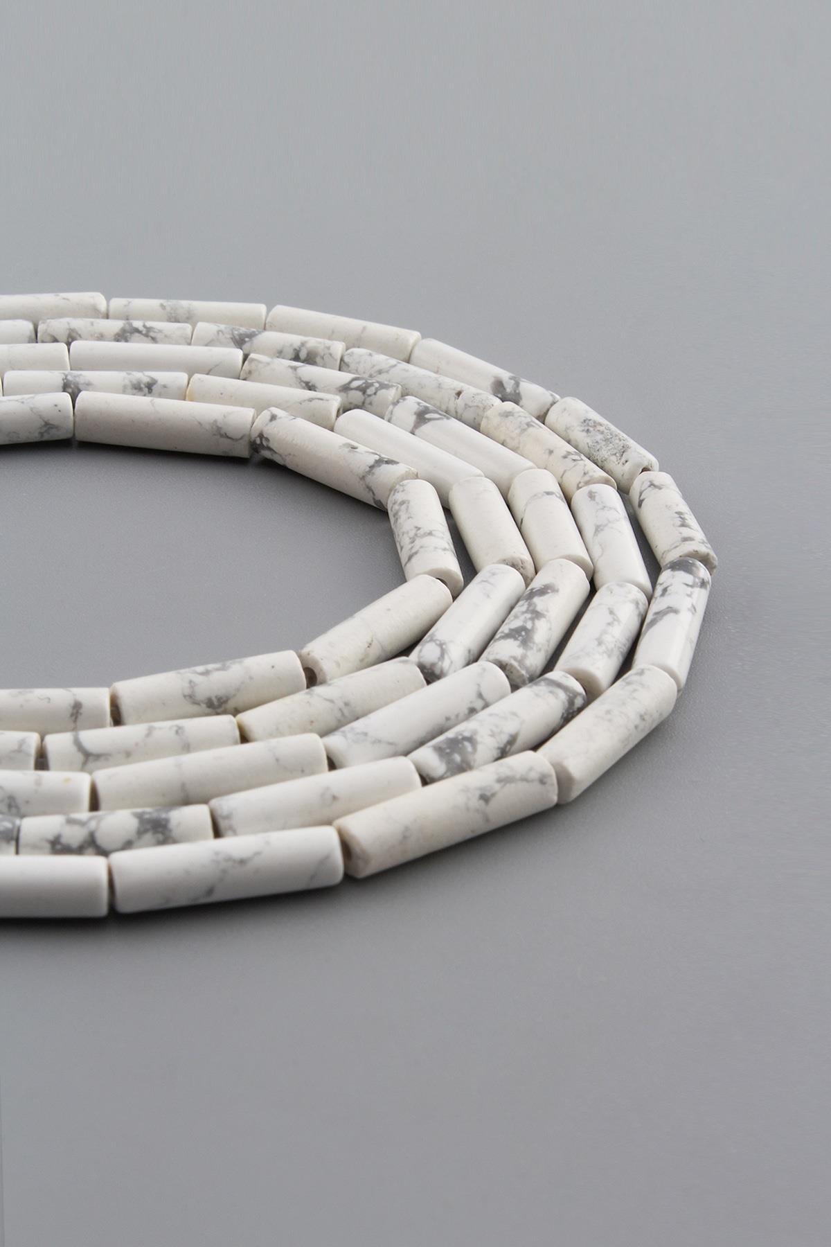 Havlit Taşı Parlak Silindir Kesim 4x13mm Dizi