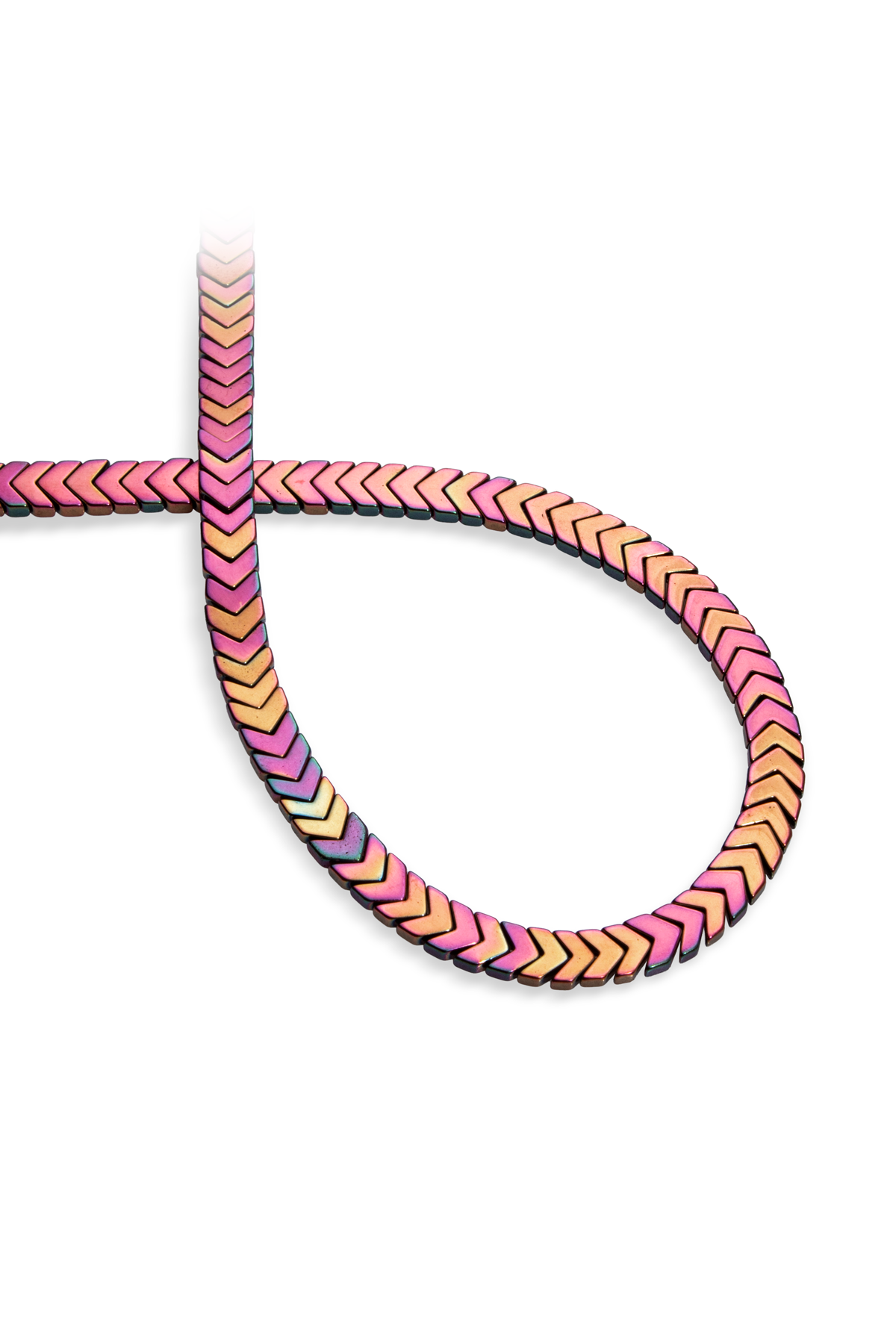 Hematit Doğal Taş Parlak Pembe Çavuş Kesim 7x2mm Dizi
