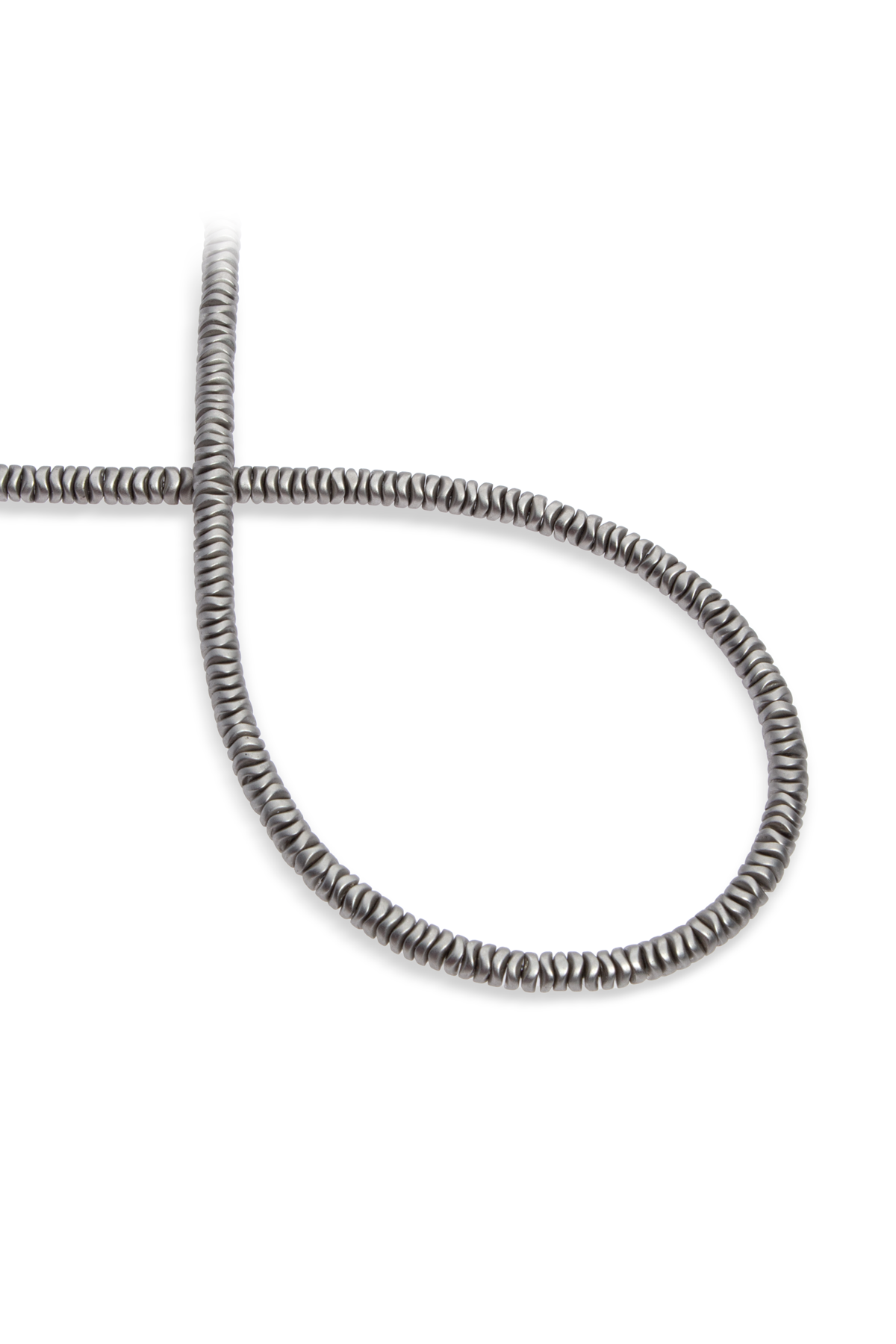 Hematit Doğal Taş Titanyum Dalgalı Rondela Kesim 4x1mm Dizi