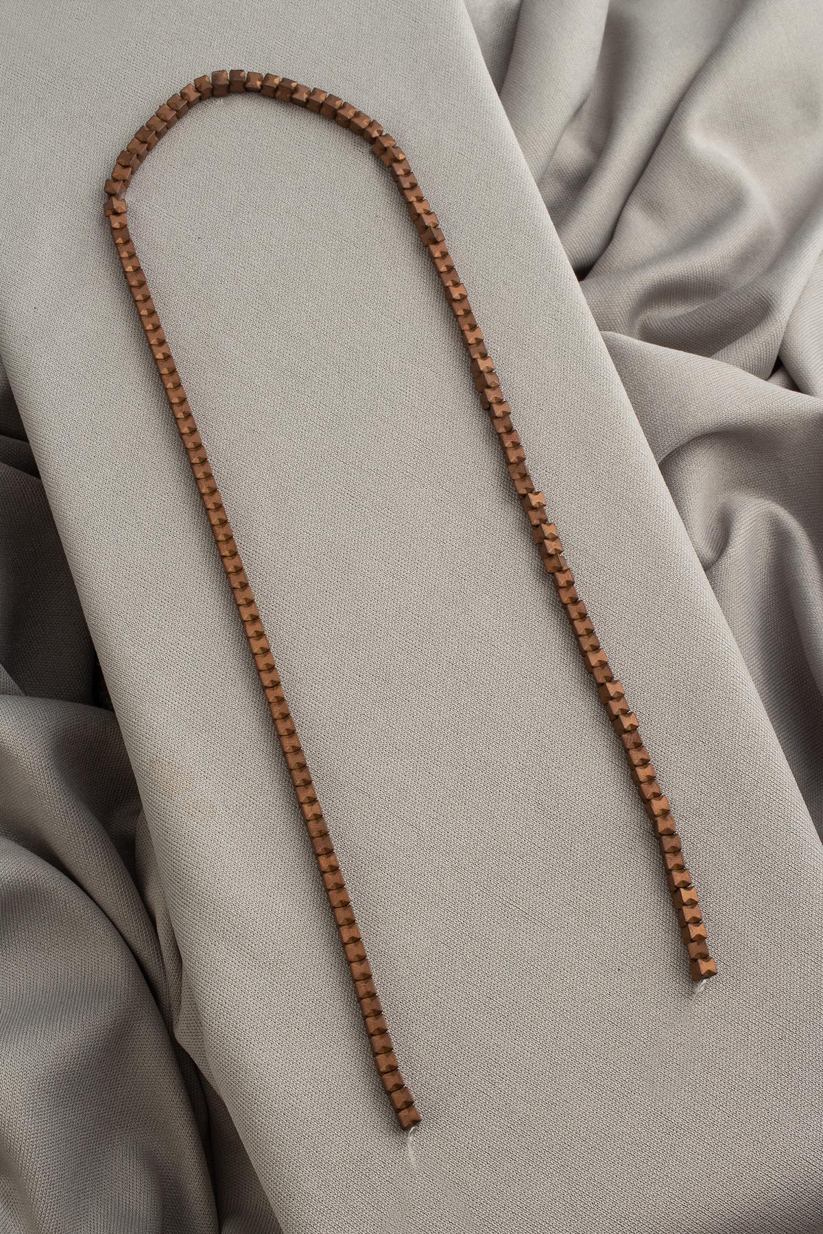 Hematite Natural Stone Matte Brown Cube Cut 2x2mm String Of Beads