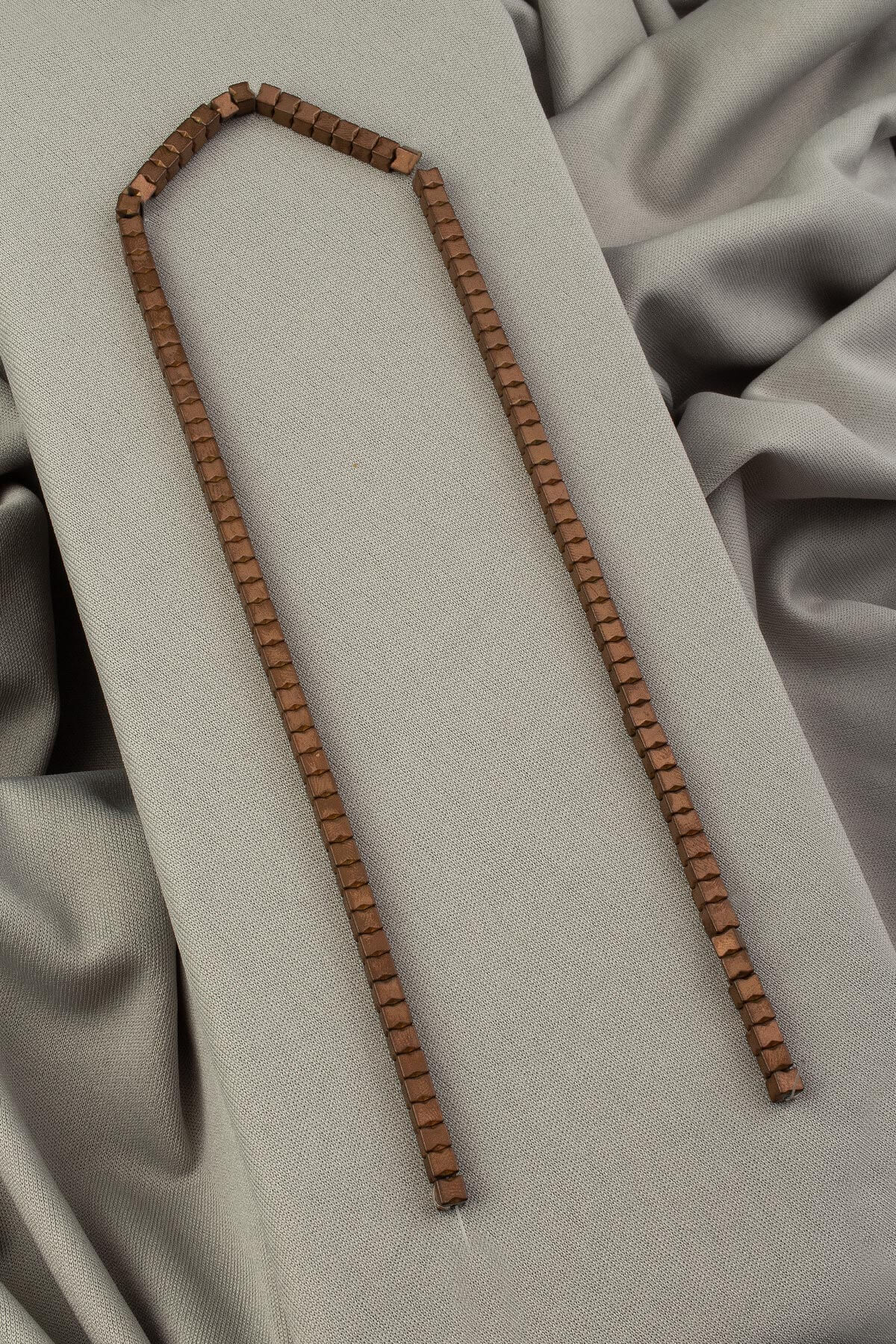 Hematit Doğal Taş Mat Kahverengi Küp Kesim 4x4mm Dizi