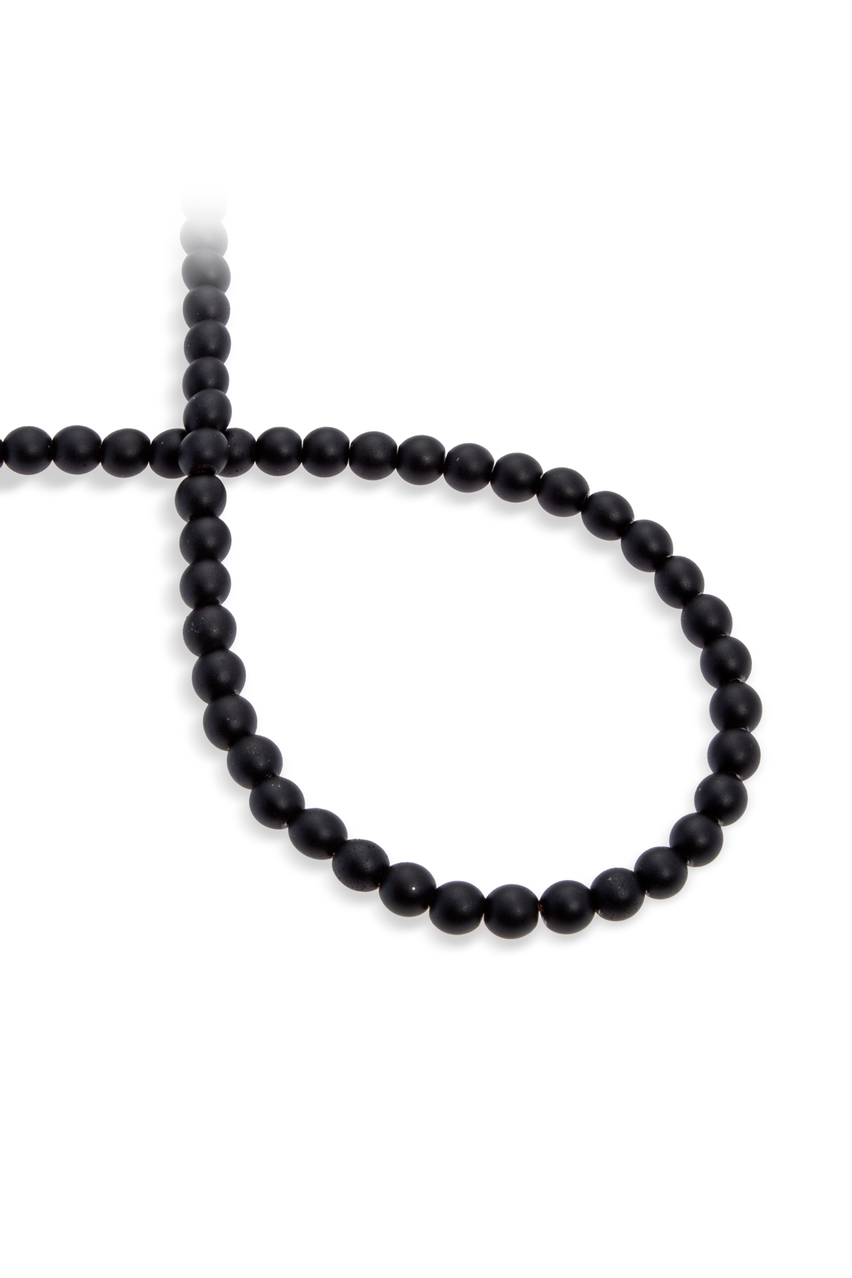 Hematit Doğal Taş Mat Siyah Küre Kesim 6mm Dizi