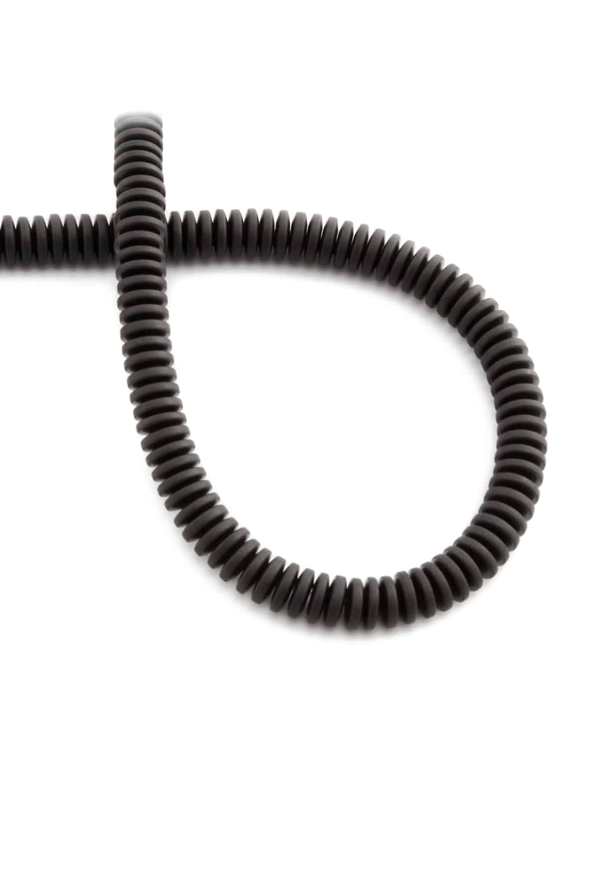 Hematit Doğal Taş Mat Siyah Rondela Kesim 6x2mm Dizi [AA]