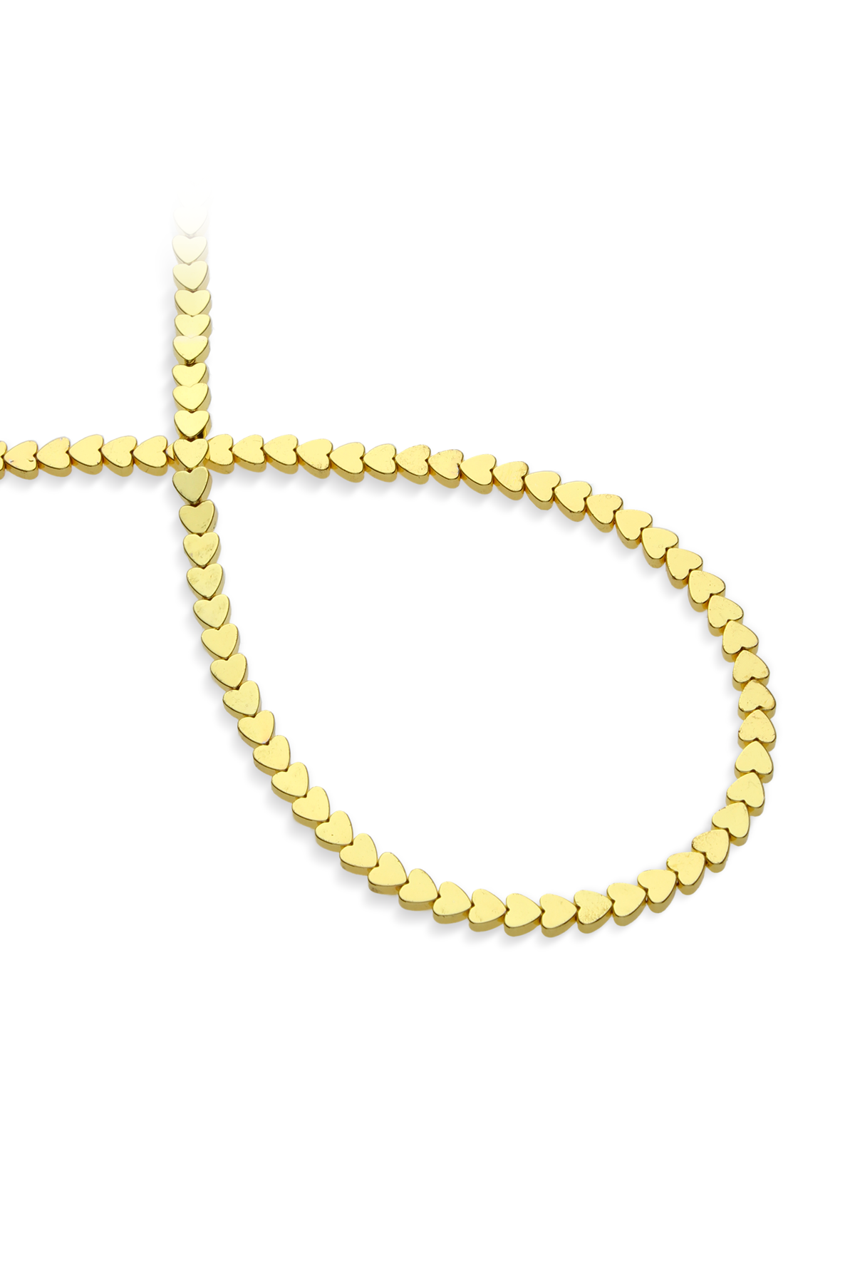 Hematit Doğal Taş Parlak Altın Sarı 4mm Dizi