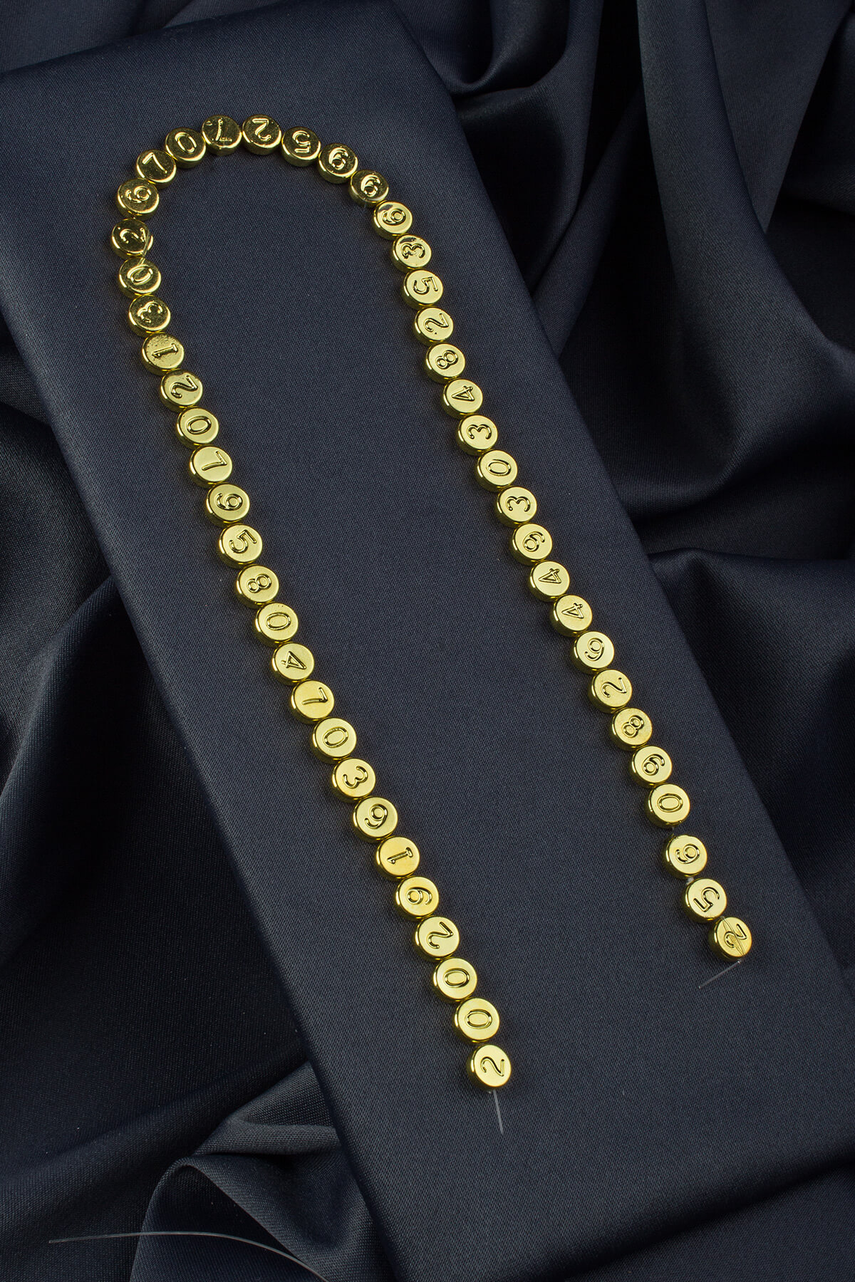 Hematit Doğal Taş Parlak Altın Sarı 6mm Dizi