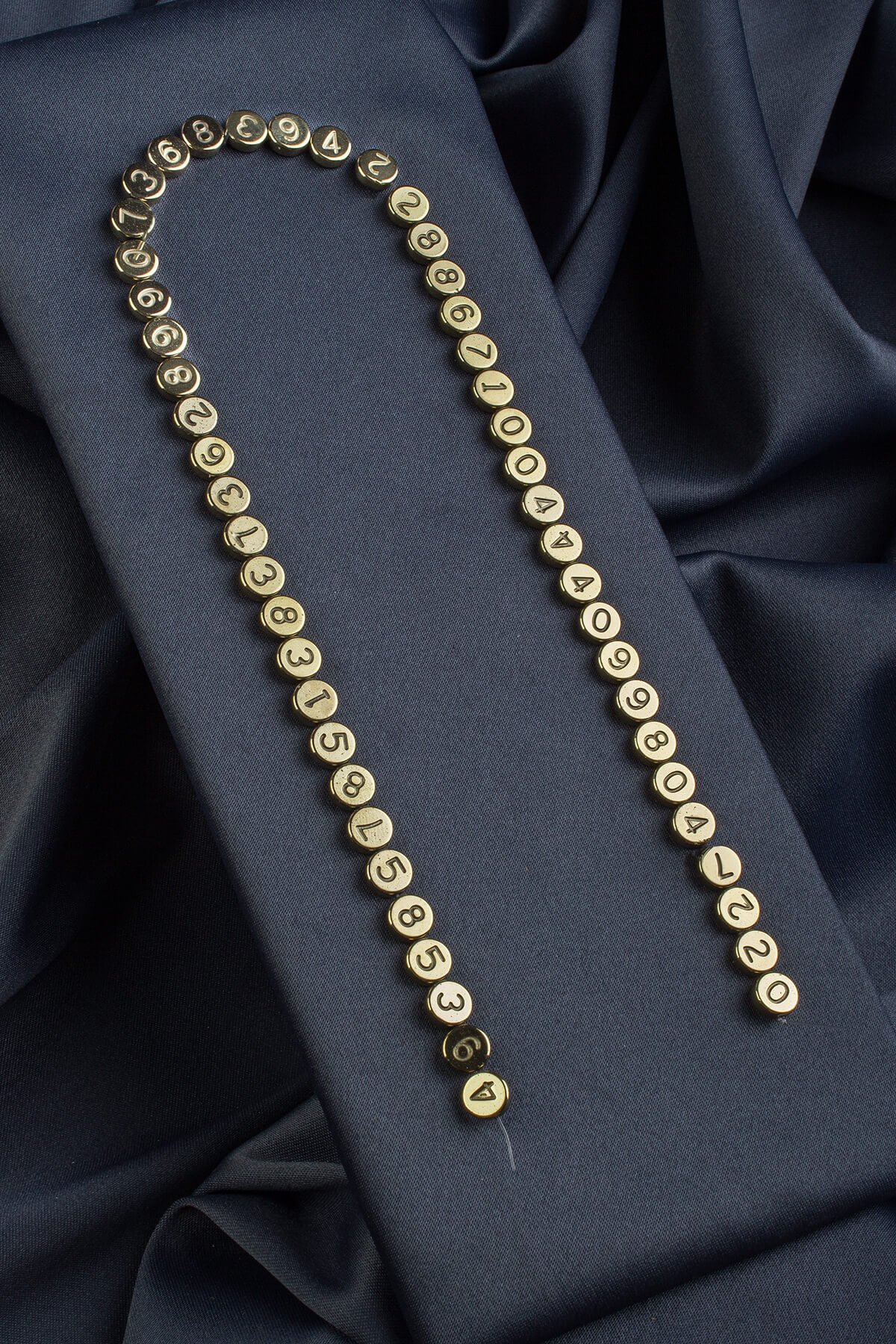 Hematit Doğal Taş Parlak Altın Sarı 6mm Dizi