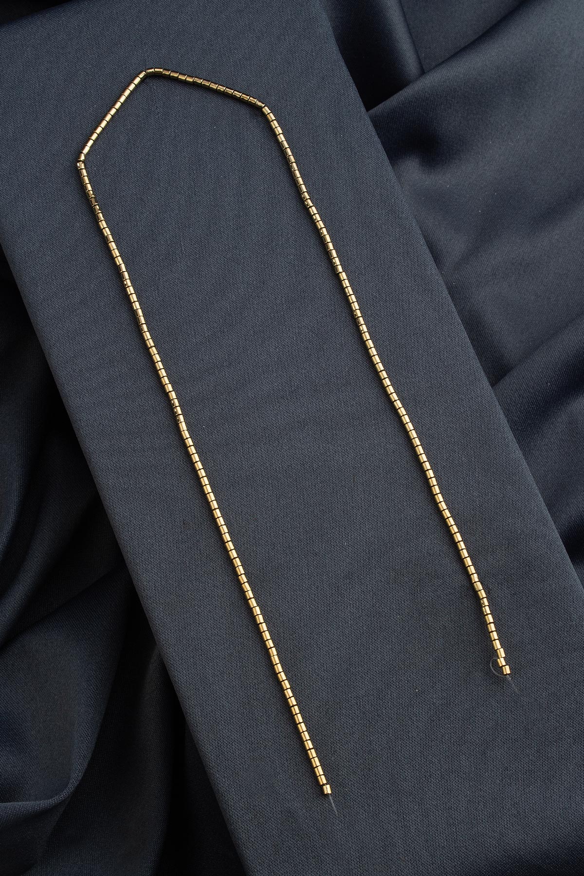 Hematite Natural Stone Shiny Antique Yellow 2mm String Of Beads