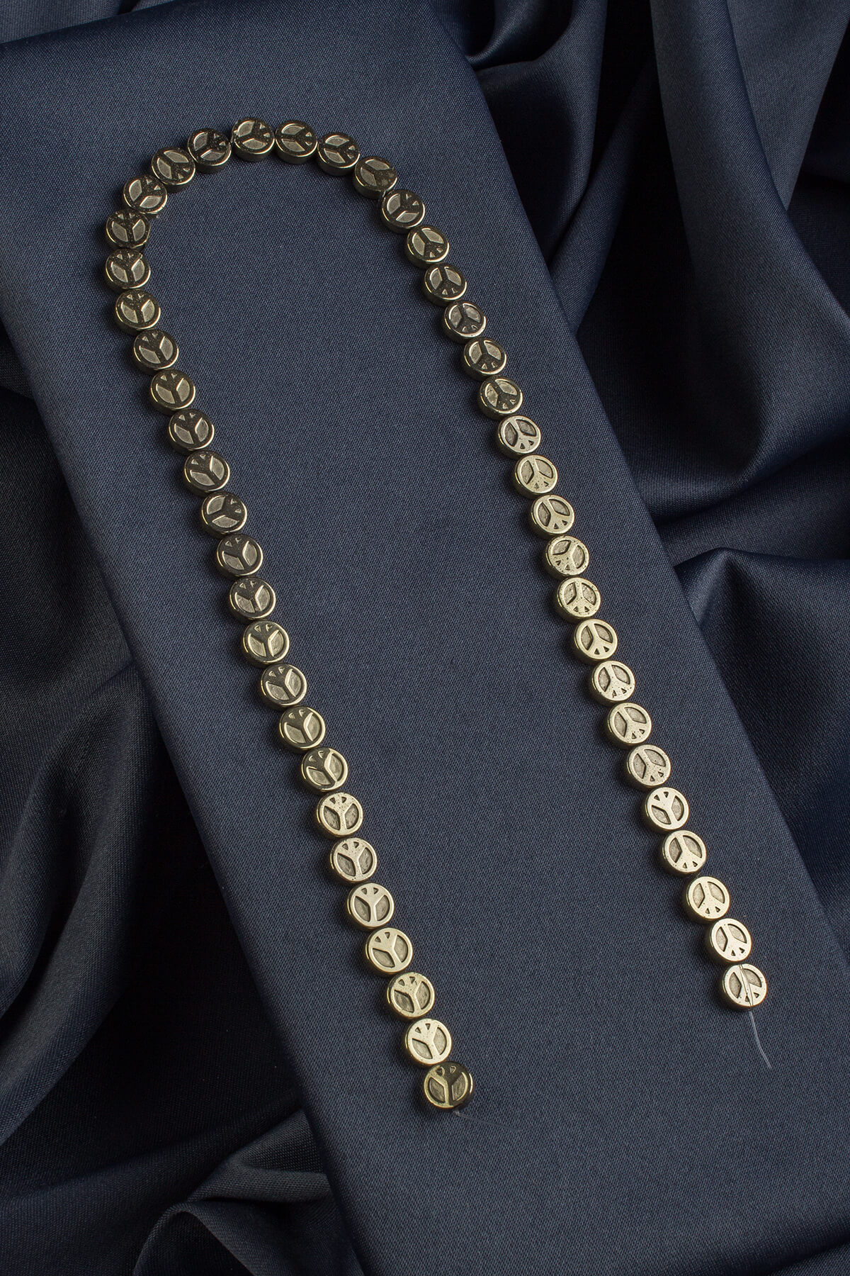 Hematit Doğal Taş Parlak Antik Sarı 6mm Dizi