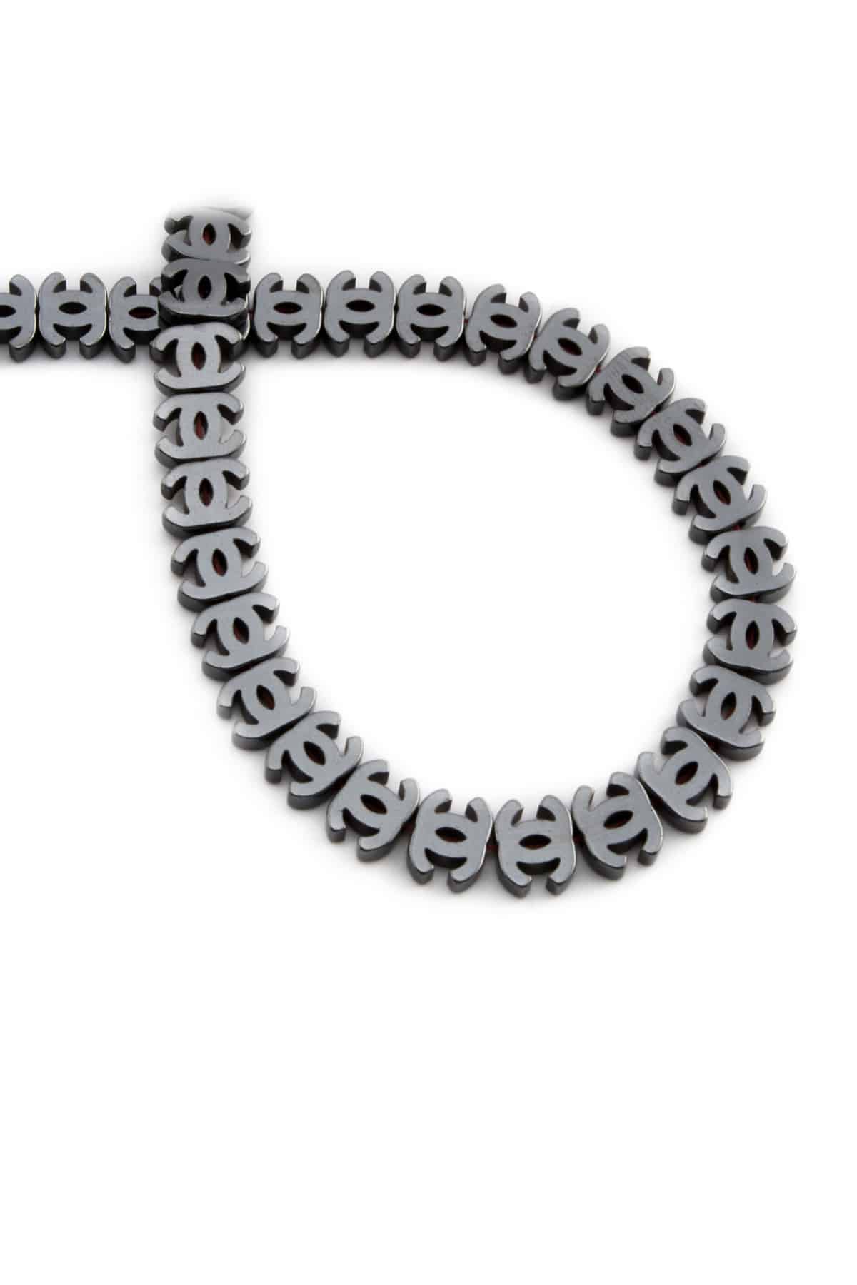 Hematit Doğal Taş Parlak Füme CC Kesim 8x8mm Dizi [AA]