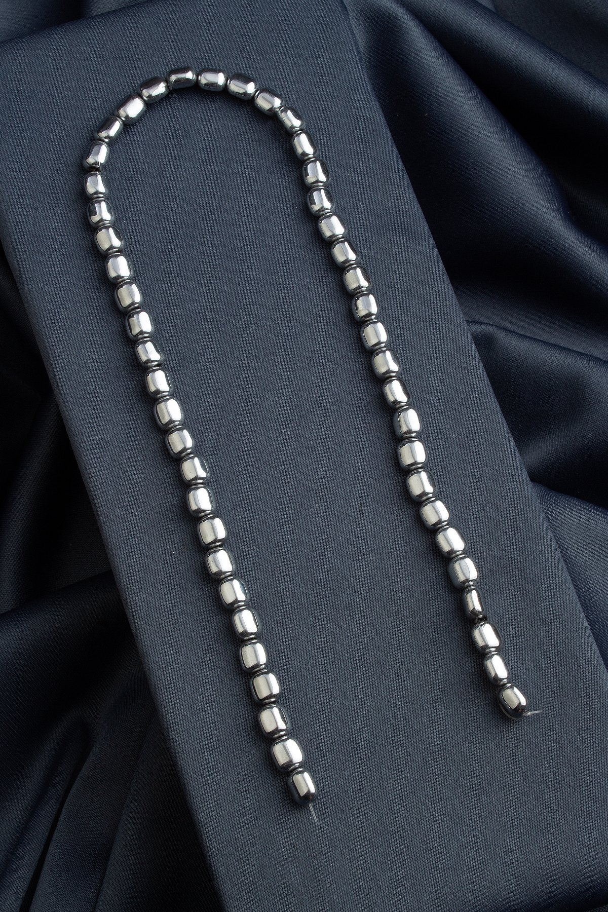 Hematit Doğal Taş Parlak Gümüş 0 Dizi