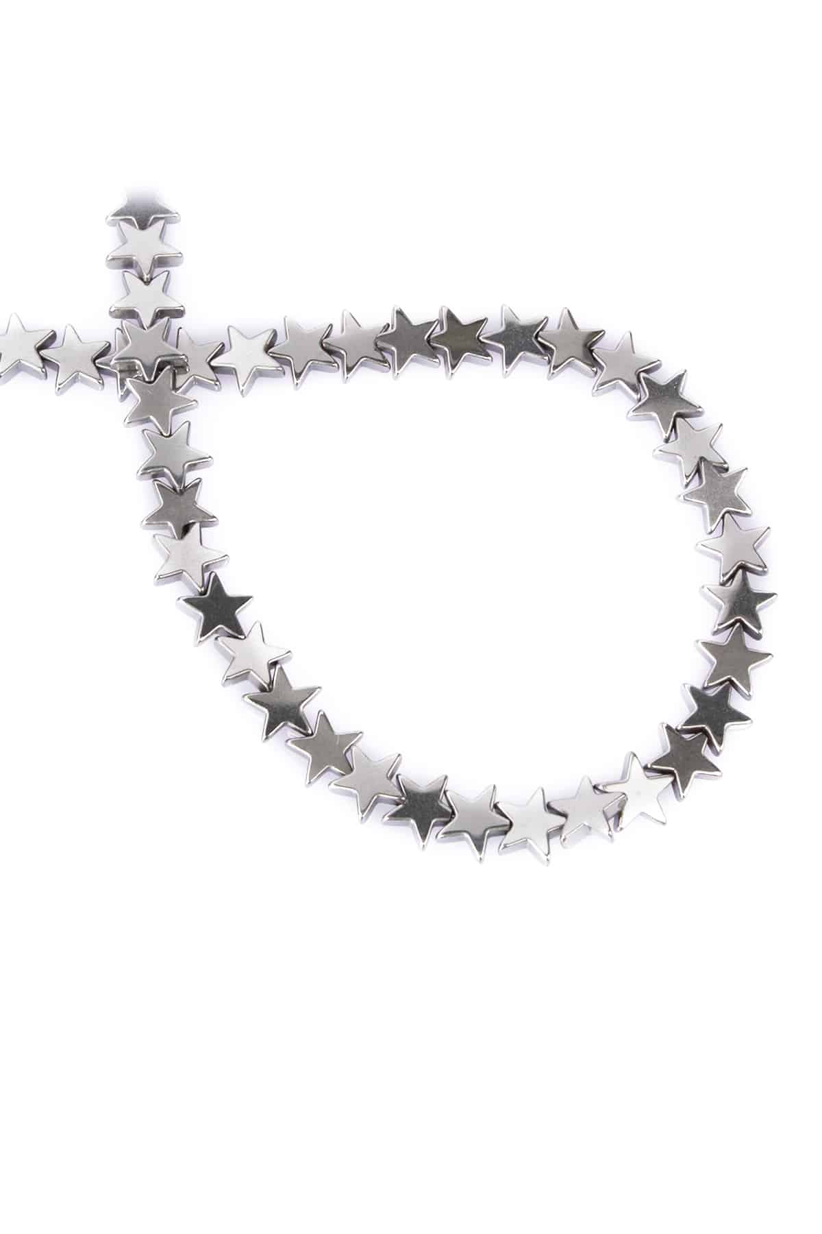 Hematite Natural Stone Shiny Cylinder 8mm String Of Beads