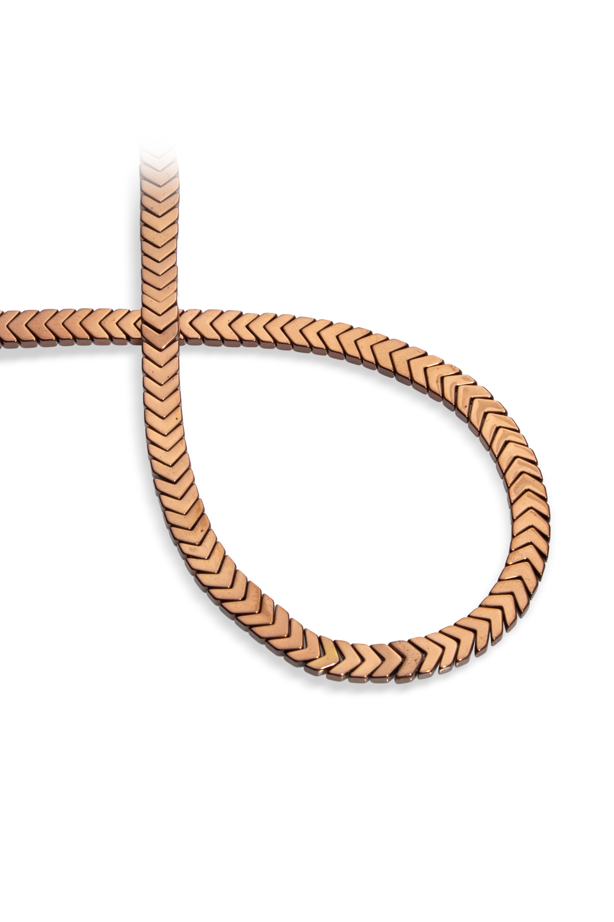 Hematit Doğal Taş Parlak Kahverengi 7x2mm Dizi