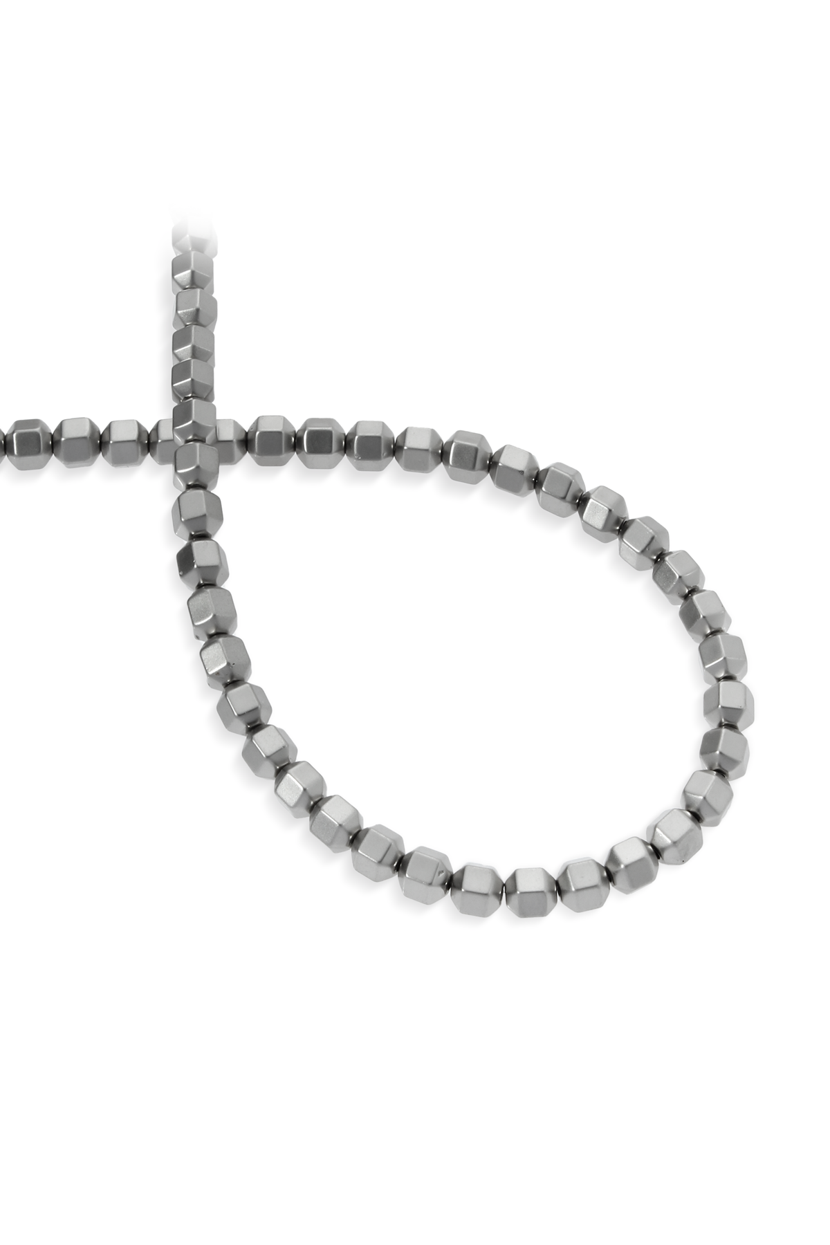 Hematit Doğal Taş Titanyum Özel Kesim 6x6mm Dizi