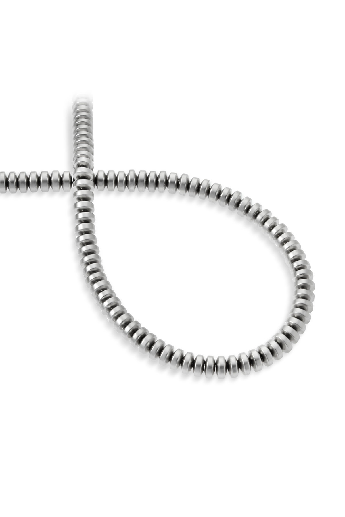 Hematit Doğal Taş Titanyum Rondela Kesim6x3mm Dizi