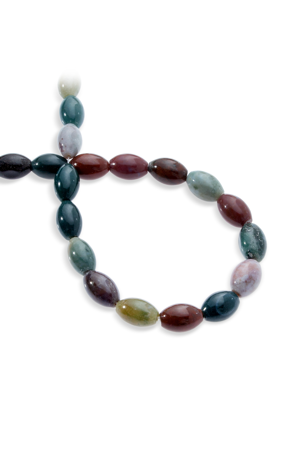 Hint Akik Doğal Taş Arpa Kesim 10x15mm Dizi