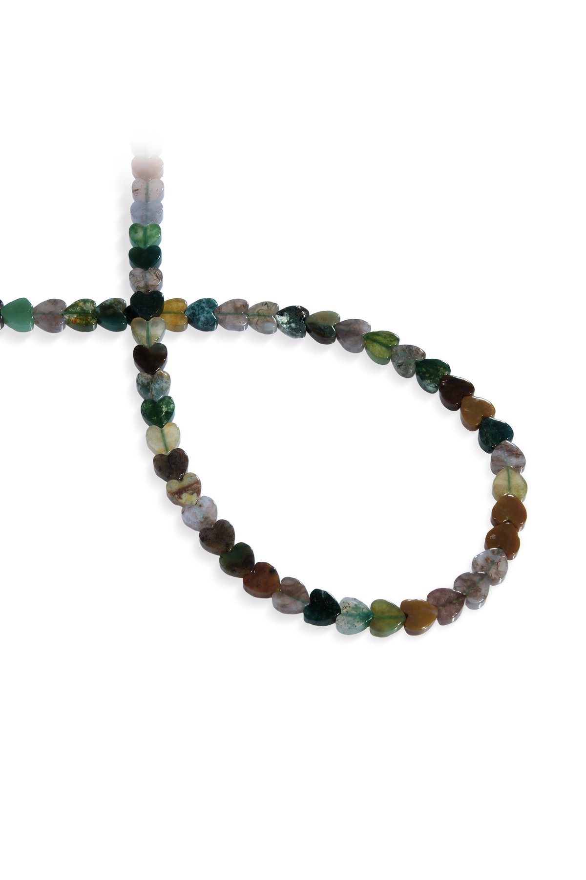 Hint Akik Doğal Taş Kalp Kesim 6mm Dizi