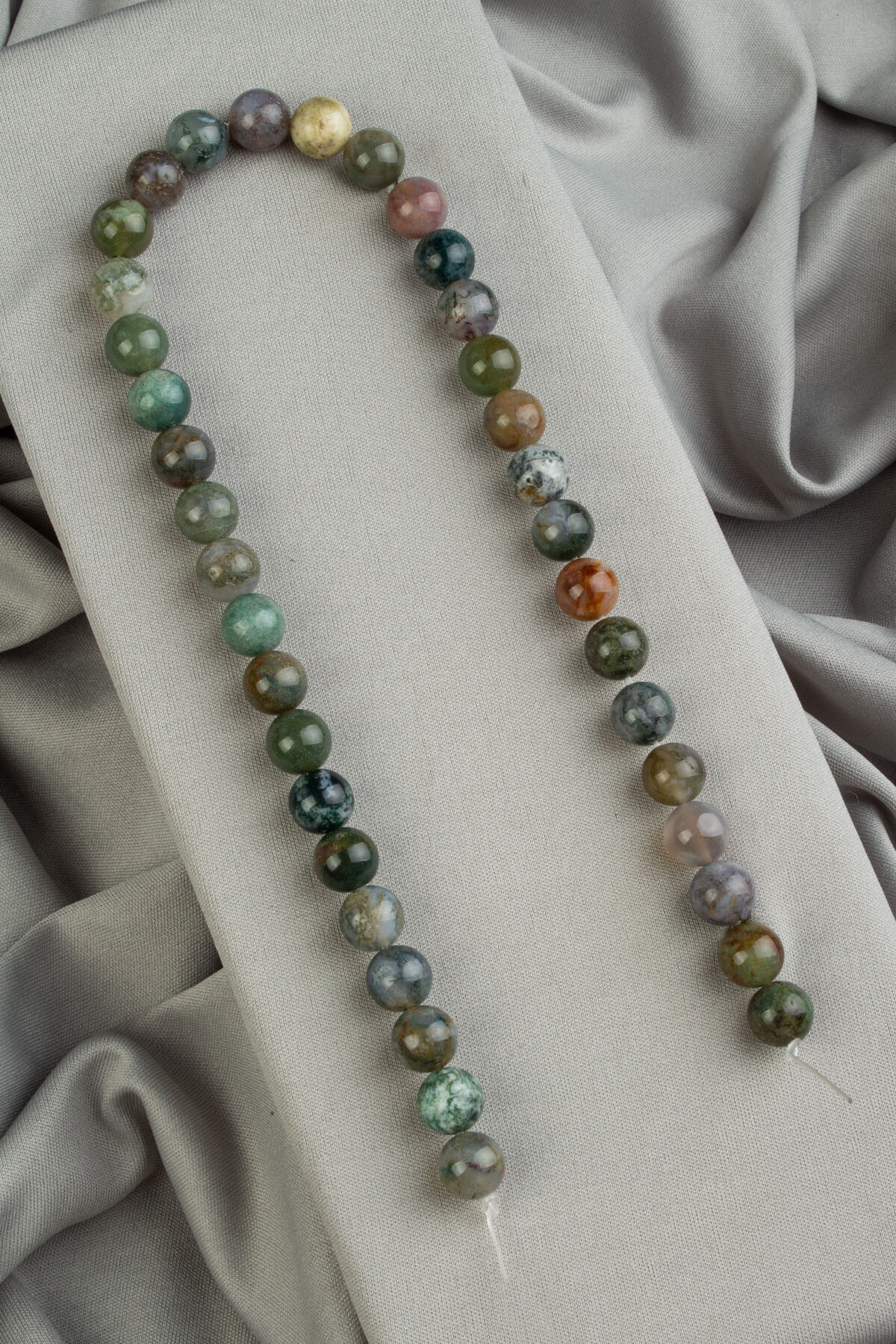 Hint Akik Doğal Taş Parlak Küre Kesim 10mm Dizi [AA]