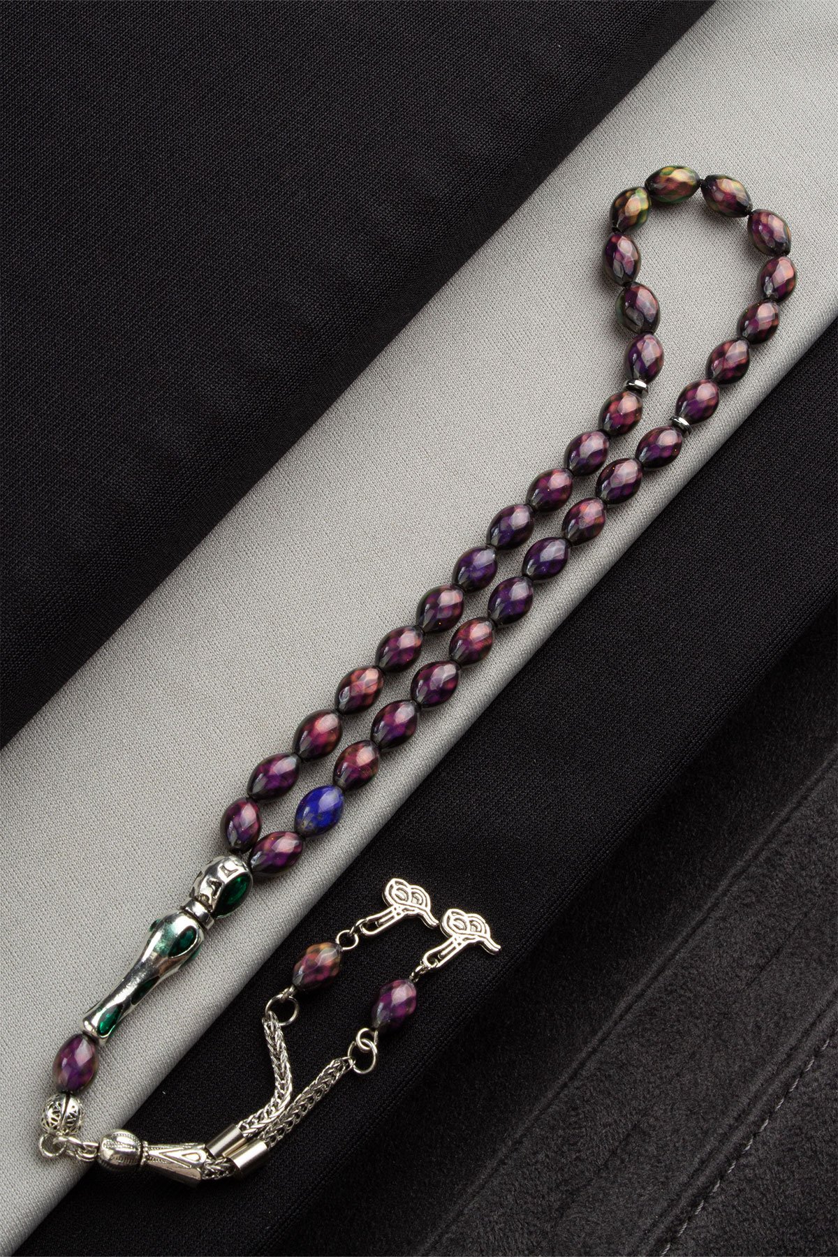 His Taşı Doğal Taş Faset Arpa Kesim 33 lü 8mm Tesbih