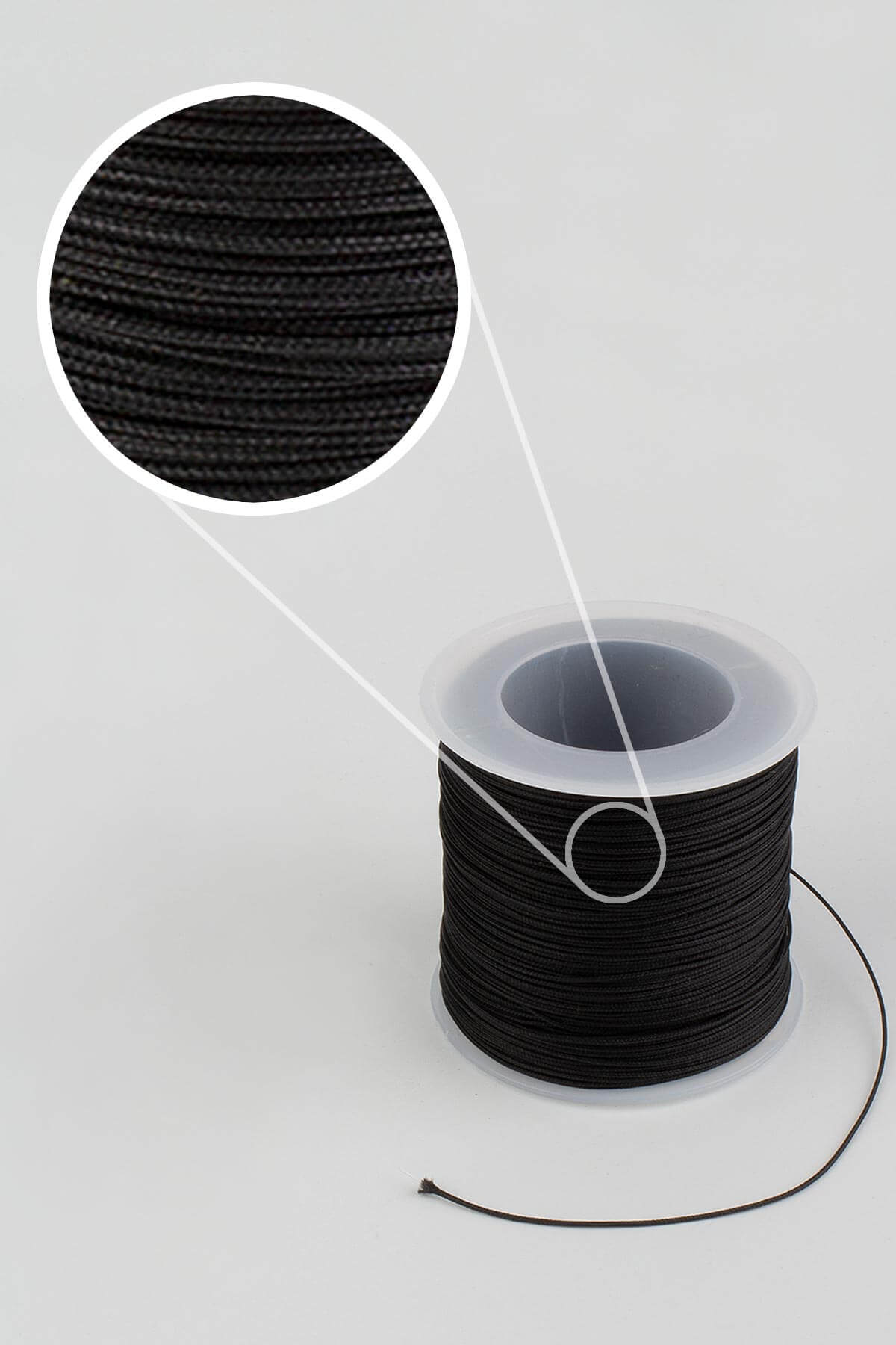 İp Siyah İçi Sert Misine li 0.6mm