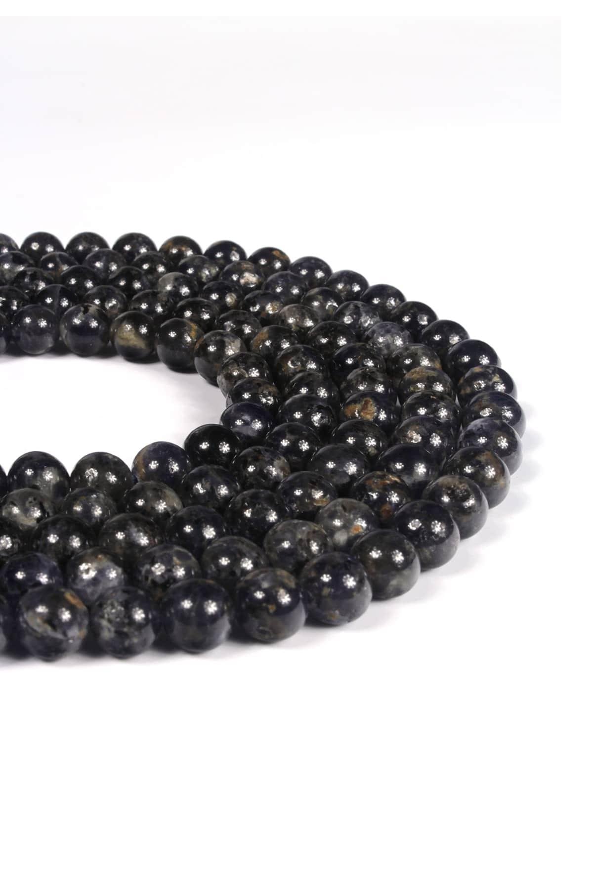 İyolit Doğal Taş Küre Kesim 8mm Dizi