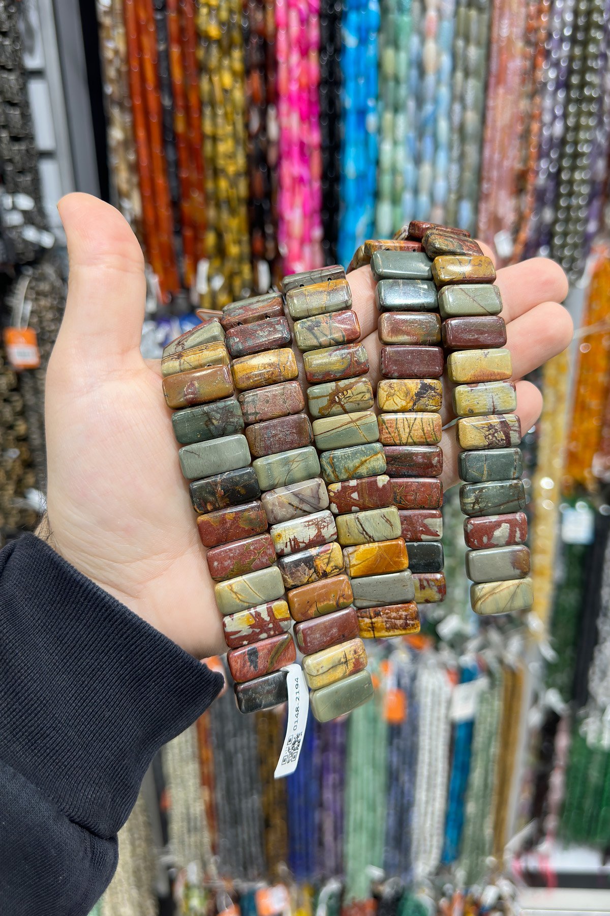 Jasper Doğal Taş Dikdörtgen Kesim 10x20mm Dizi