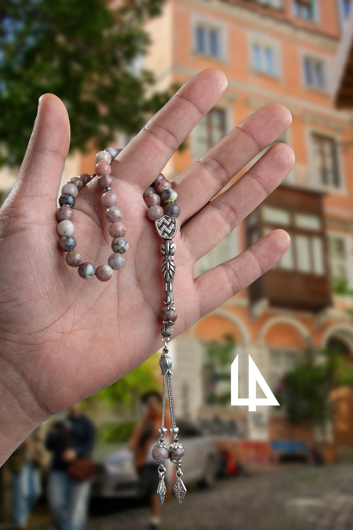 Jasper Doğal Taş Küre Kesim 33 lü 8mm Tesbih