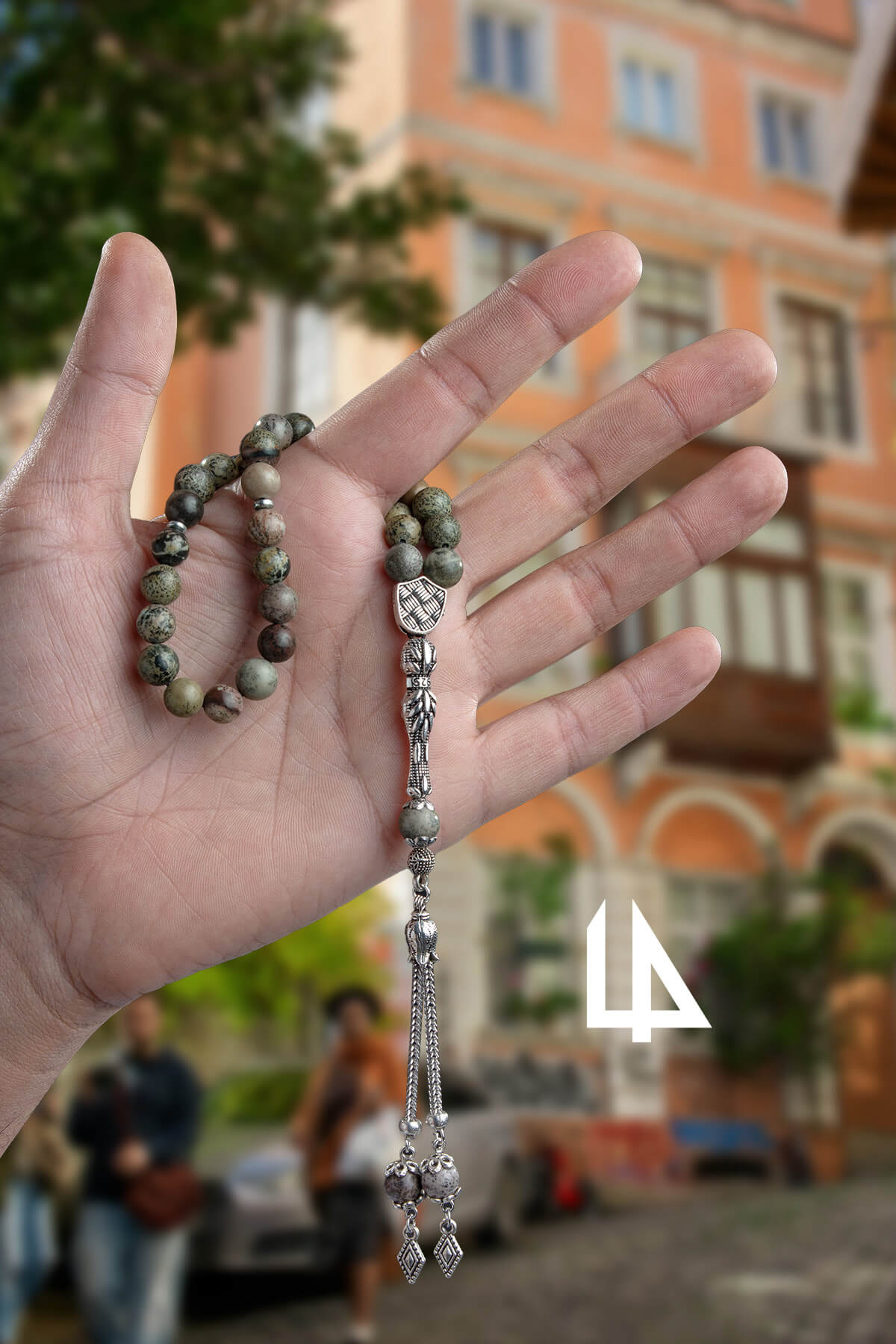 Jasper Doğal Taş Küre Kesim 33 lü 8mm Tesbih