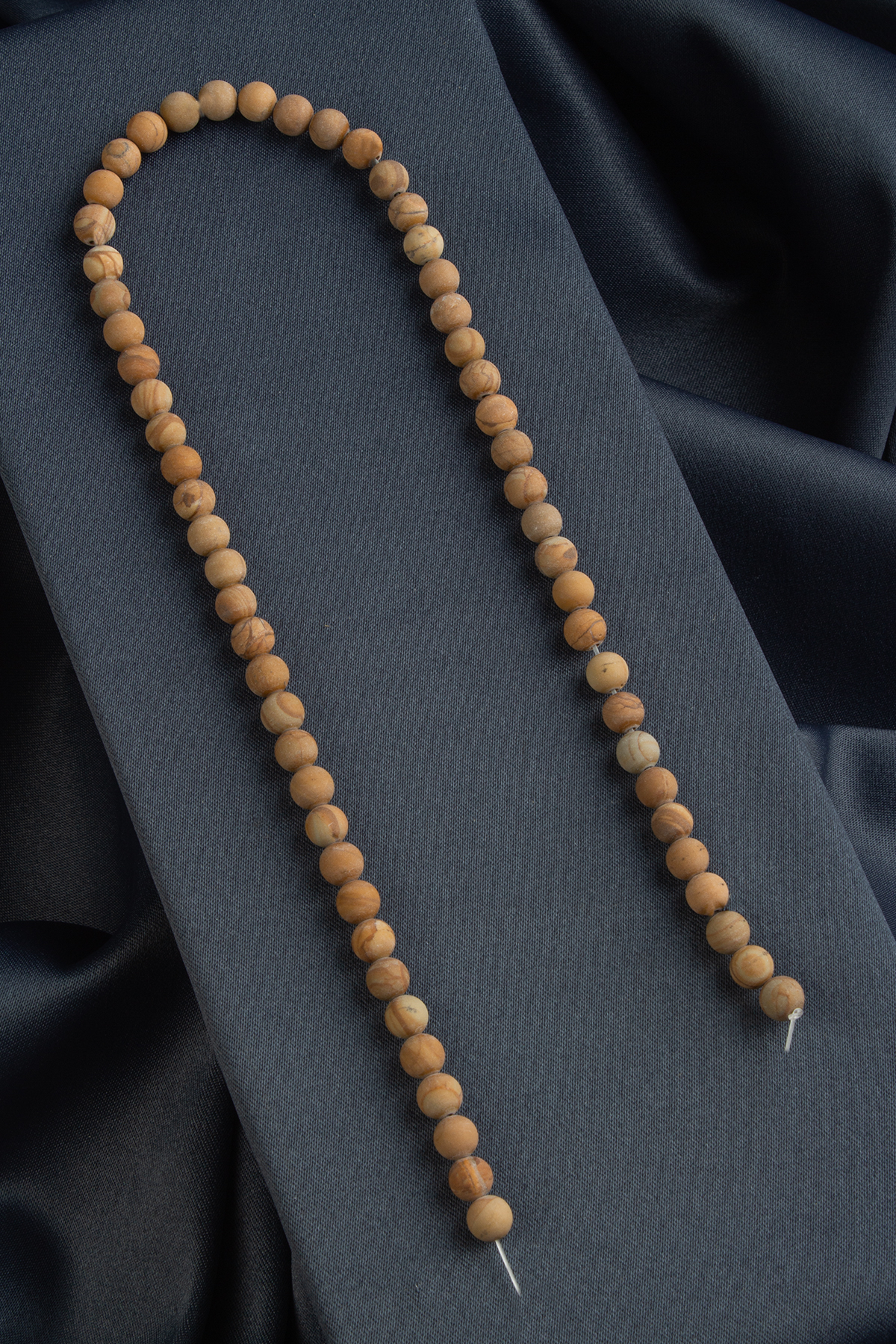 Jasper Doğal Taş Mat Küre Kesim 6mm Dizi