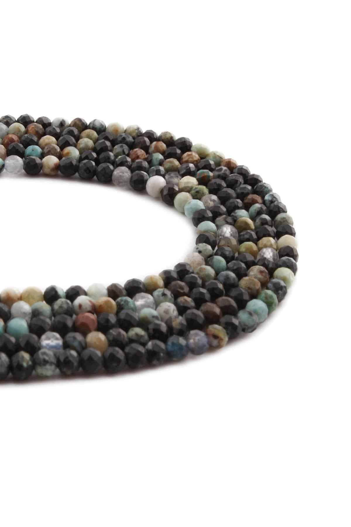 Jasper Doğal Taş Parlak Küre Kristal Kesim 3mm Dizi [AA]