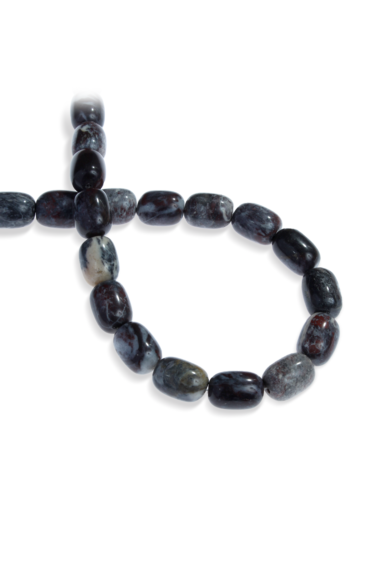 Jasper Doğal Taş Silindir Kesim 12x16mm Dizi