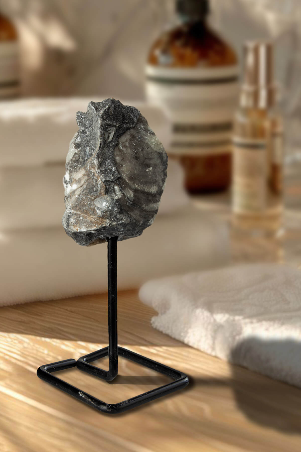 Jasper Taşı Ham Kütle Standlı Dekoratif Doğal Taş