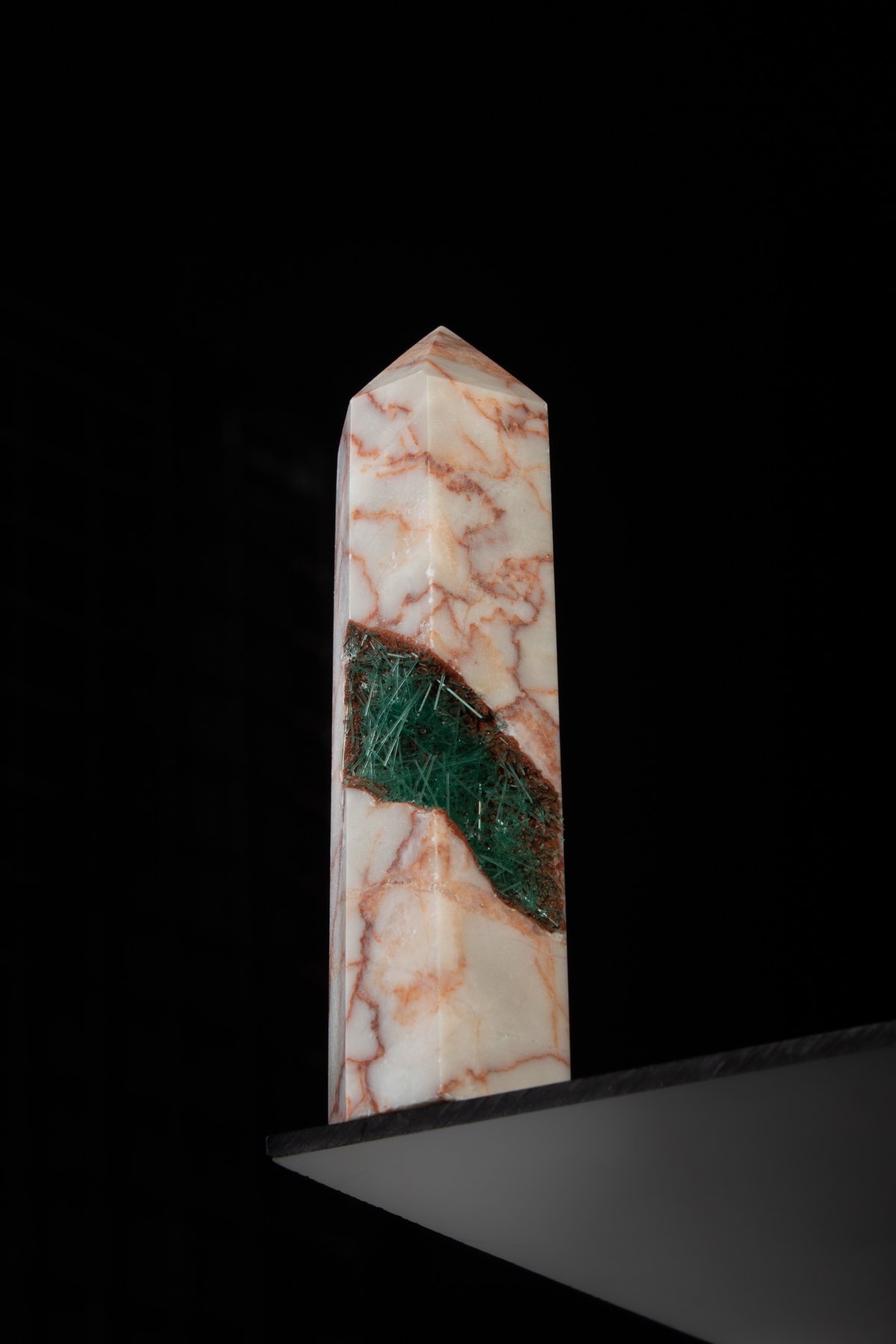 Jasper Taşı Simbiyotik Kristal Kazık Kesim Kütle