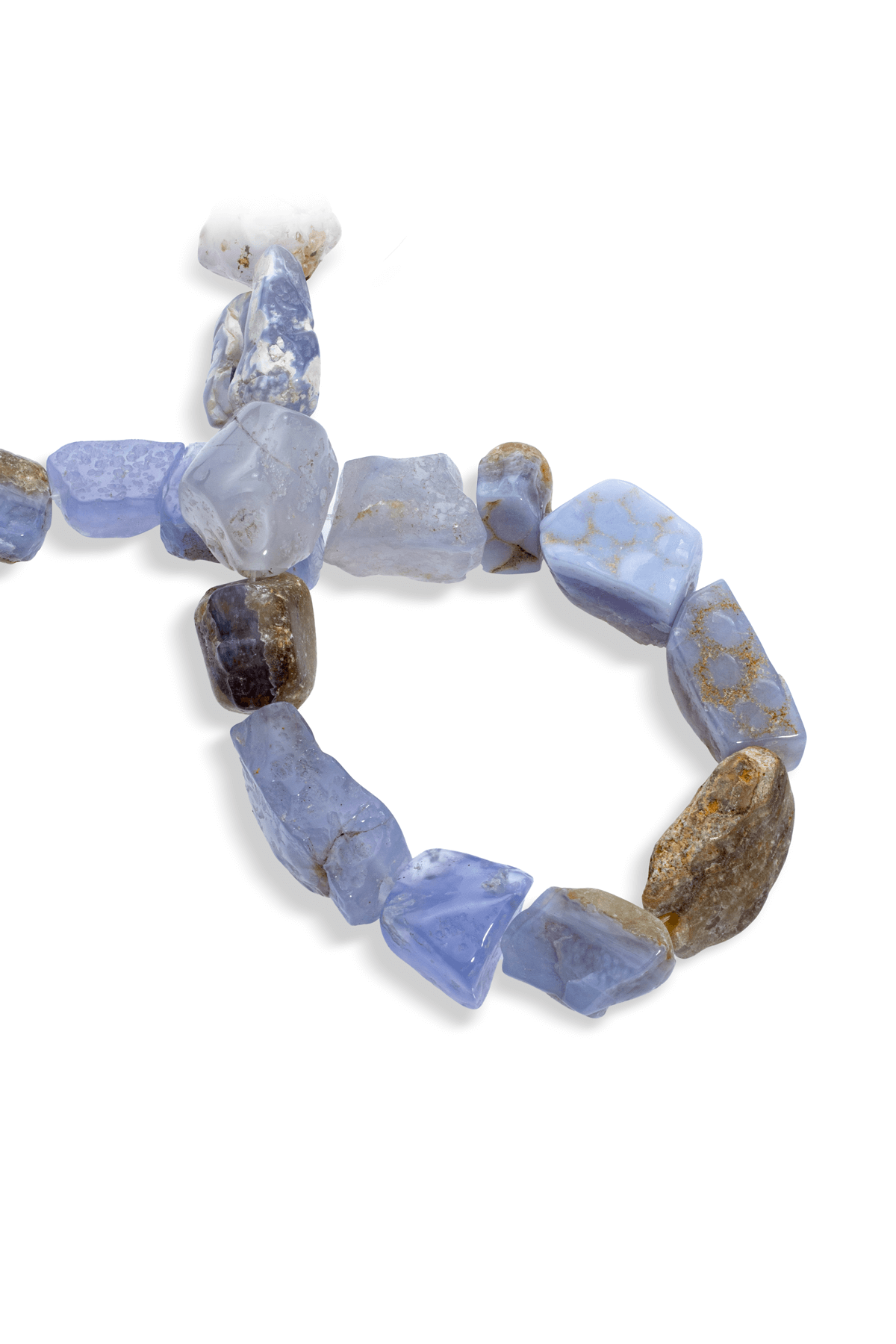 Kalsedon Doğal Taş Dikdörtken Amorf Kesim 13x18mm Dizi